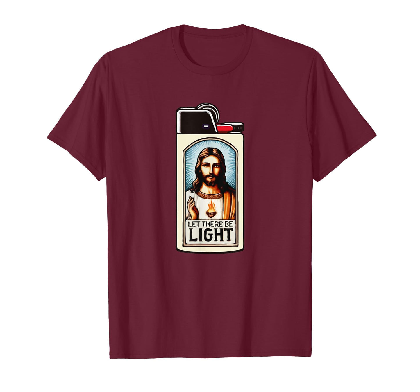 Jesus Lighter Let There Be Light Funny Meme Christ T-Shirt