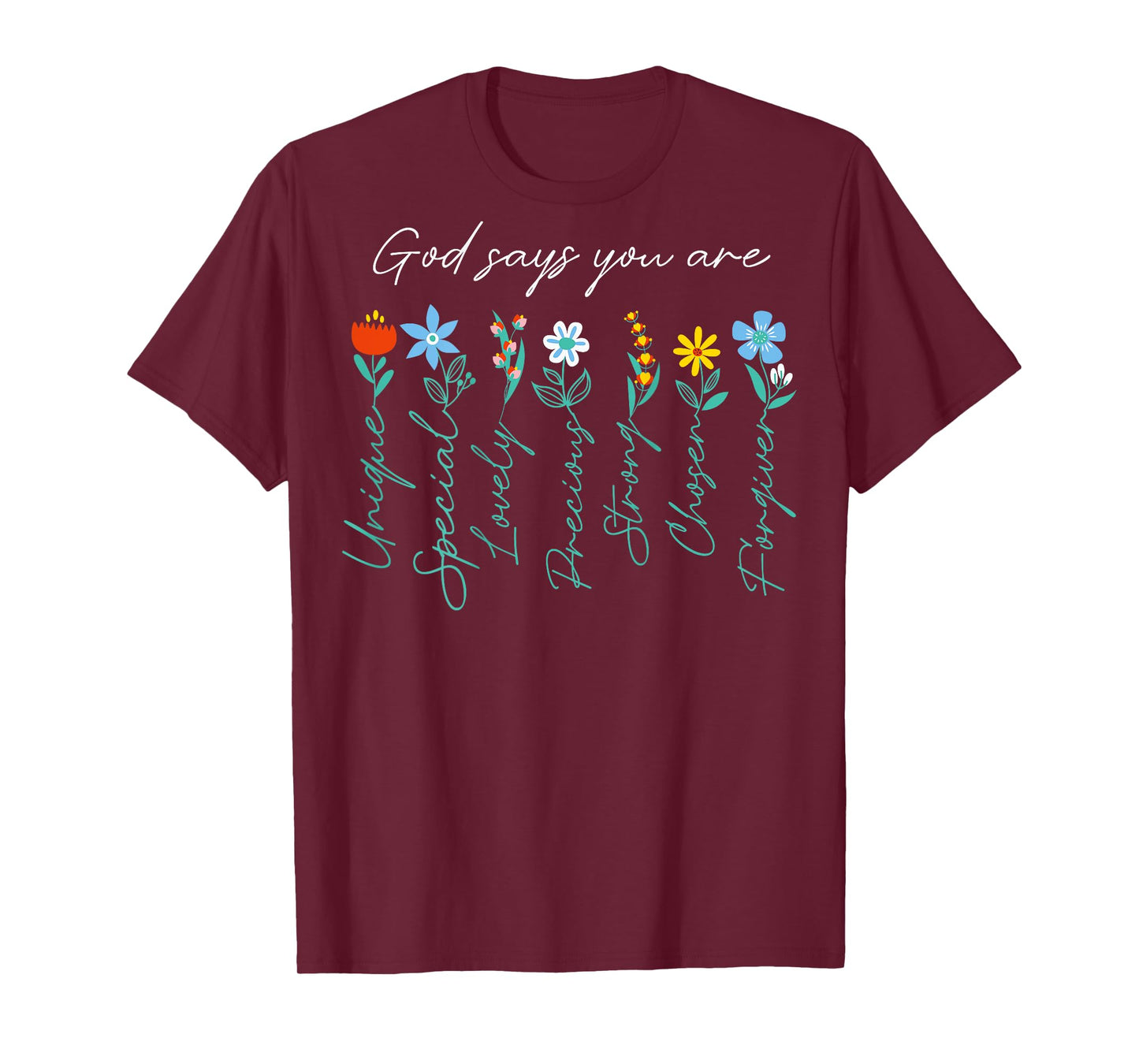 Jesus Never God Says You Bless The Way The Truth ART ON BACK T-Shirt