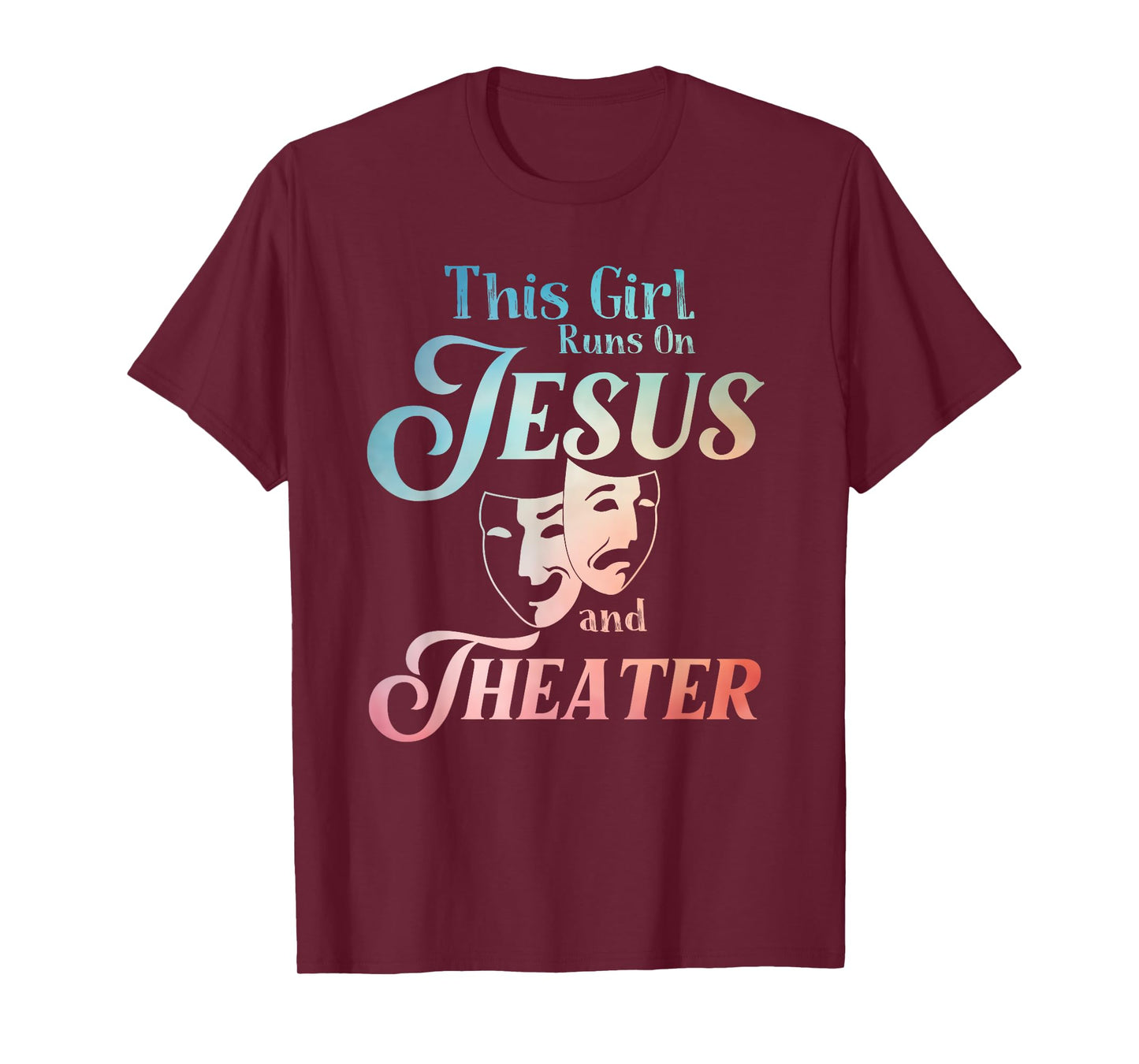 Cute Theatre Art For Teen Girls Women Acting Musical Lover T-Shirt