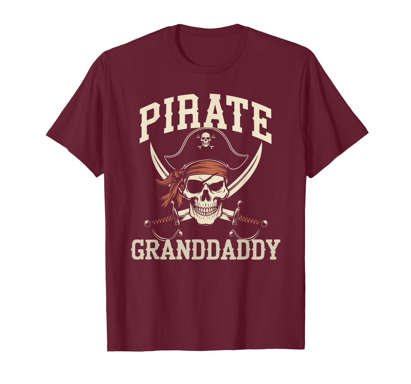 Pirate Granddaddy Funny Captain Halloween Costume Grandpa T-Shirt