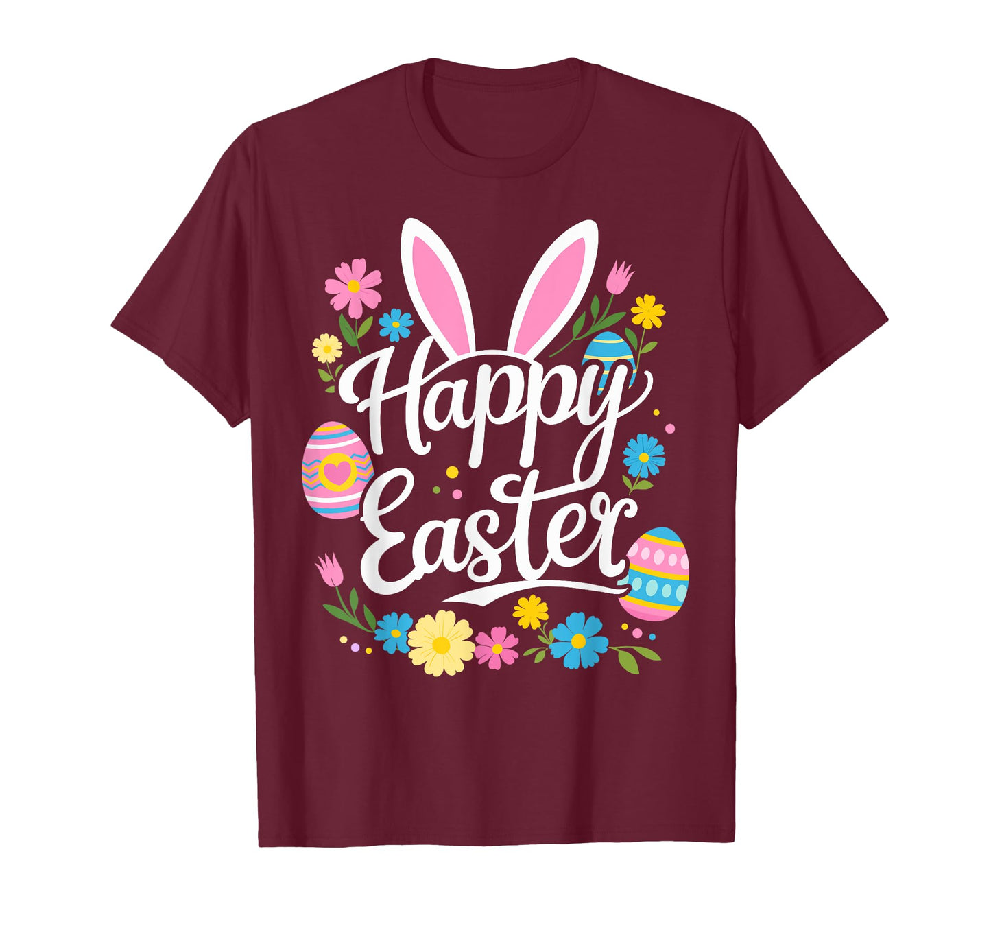 Happy easter with bunny and eggs T-Shirt