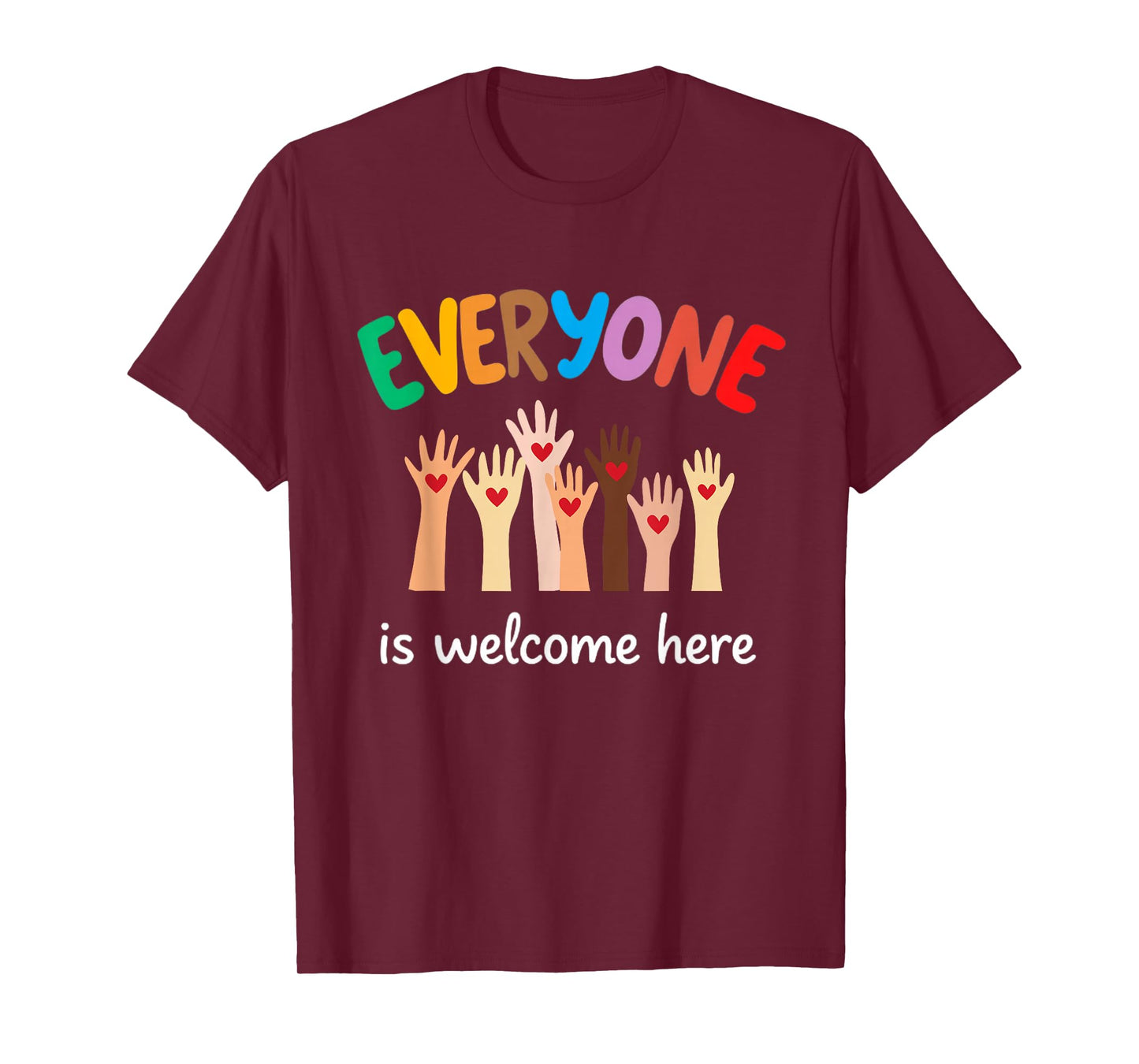 Everyone Is Welcome Here Idaho Teacher T-Shirt