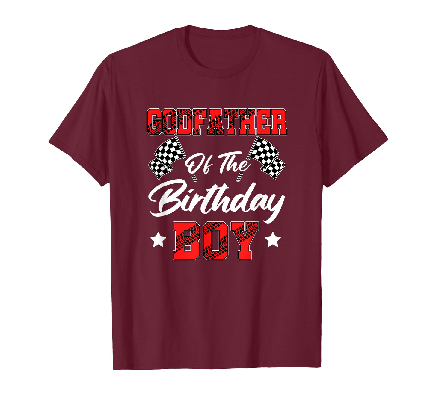 Race Car Godfather Of The Birthday Boy Racing Family Pit T-Shirt
