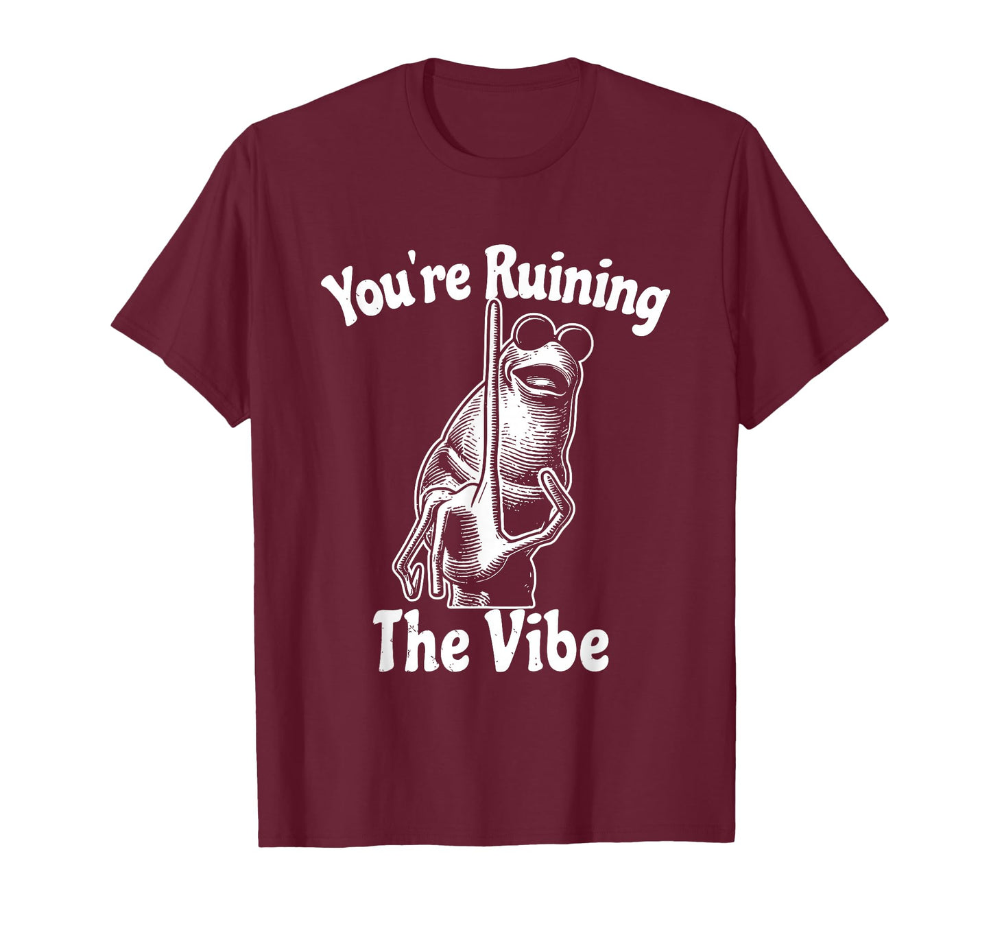 You're Ruining The Vibe Funny Marcus The Worm Meme Womens T-Shirt