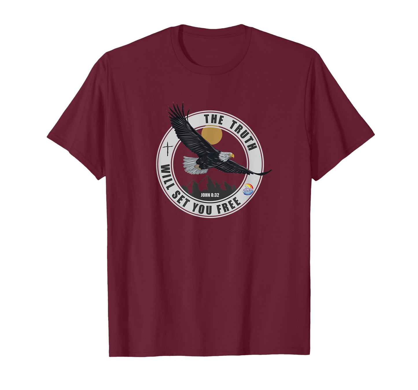 The Truth Will Set You Free Bible Scripture Freedom Eagle T-Shirt