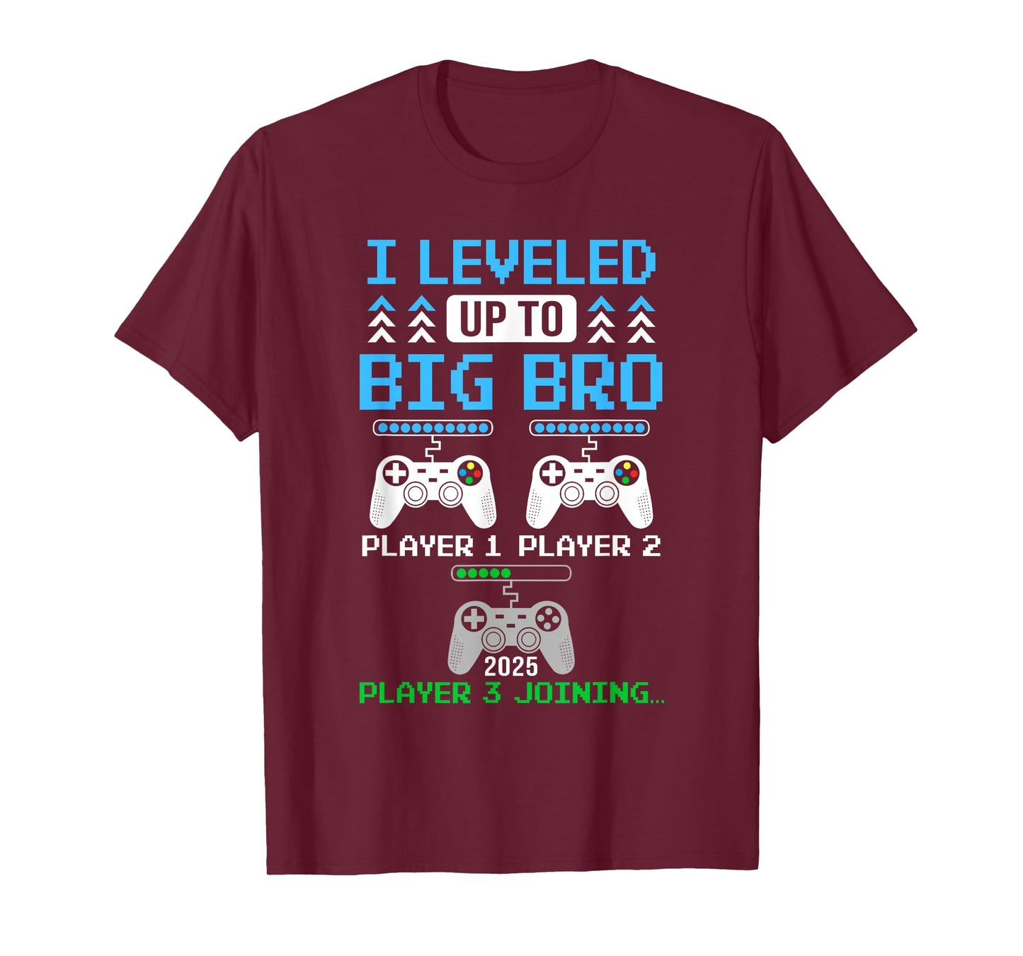 Leveled Up To Big Brother Again Big Brother Est 2025 Kids T-Shirt