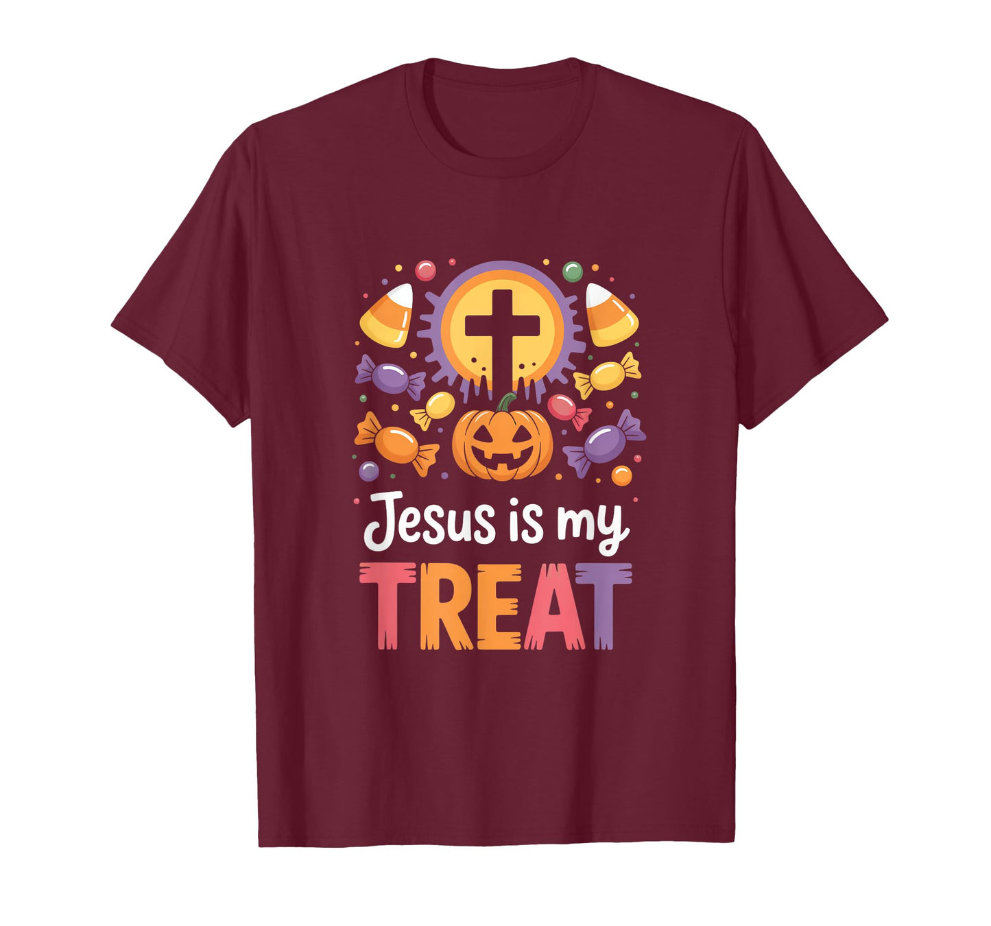 Jesus is My Treat Christian Halloween Message T-Shirt