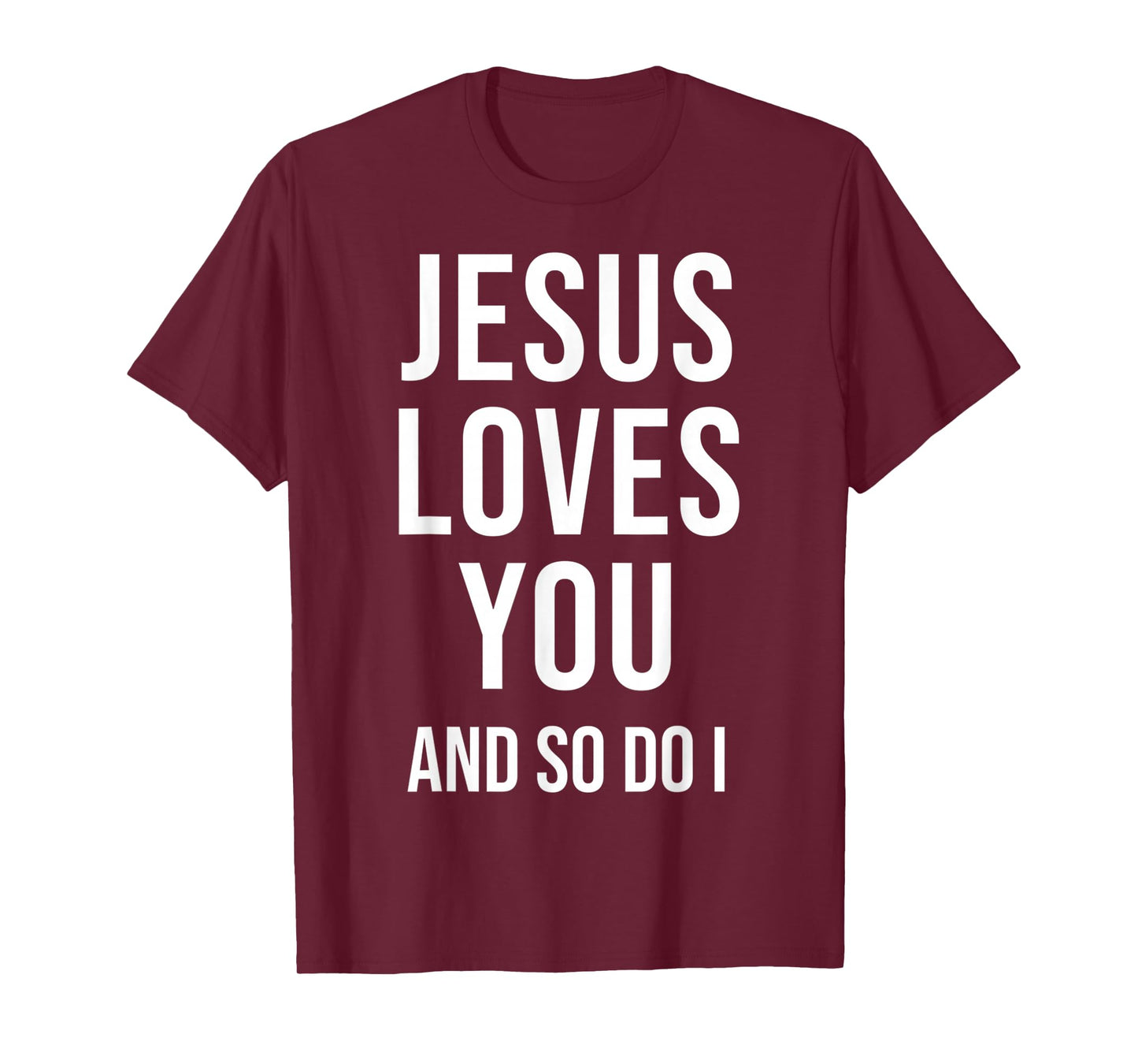 Funny Jesus Loves You and So Do I Christian Vbs Religious T-Shirt