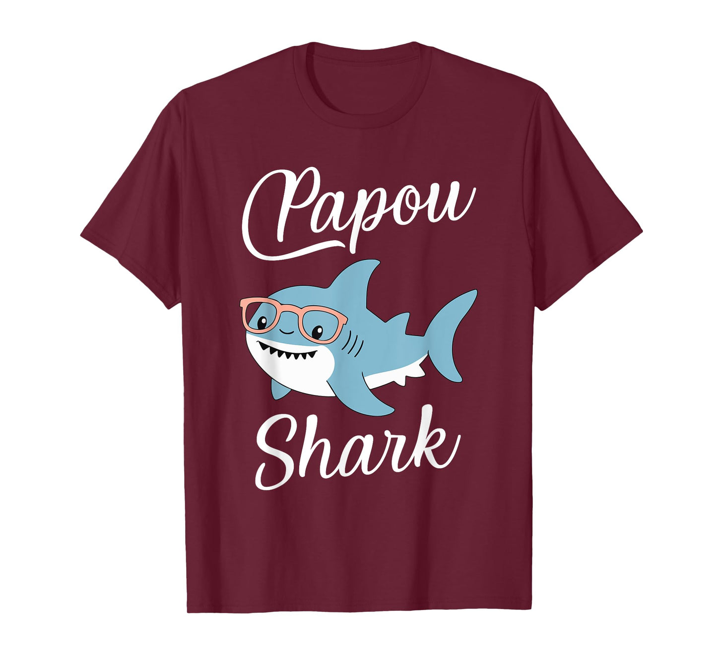 Papou Shark Funny Matching Family Grandpa T-Shirt