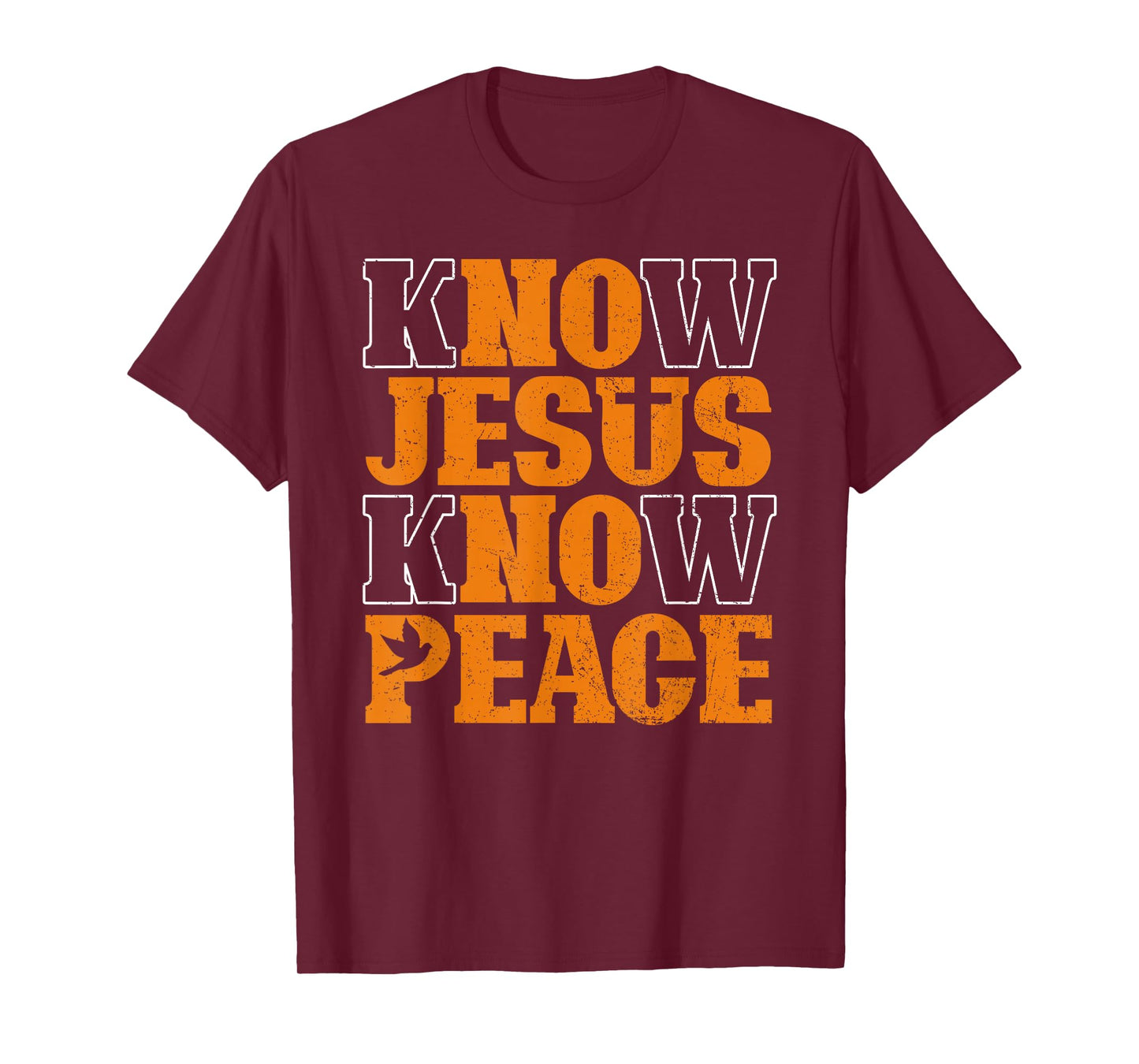 Know Jesus Know Peace Religion God Church Christian T-Shirt