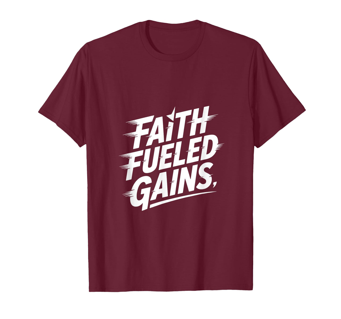 Christian Faith Fueled Gains Gym Fitness Motivation T-Shirt