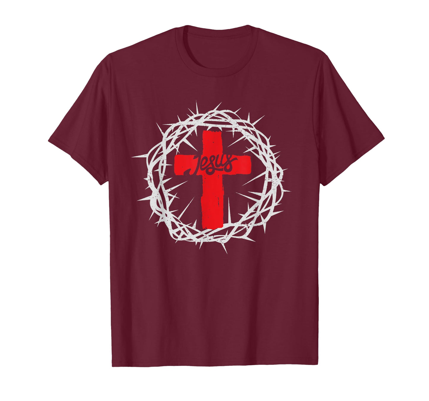 Vintage Crown Of Thorns, Jesus Christ Cross Religion Faith T-Shirt