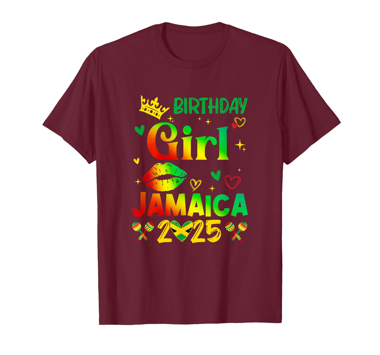 Funny Birthday Girl Jamaica 2025 Birthday Trip Vacation T-Shirt