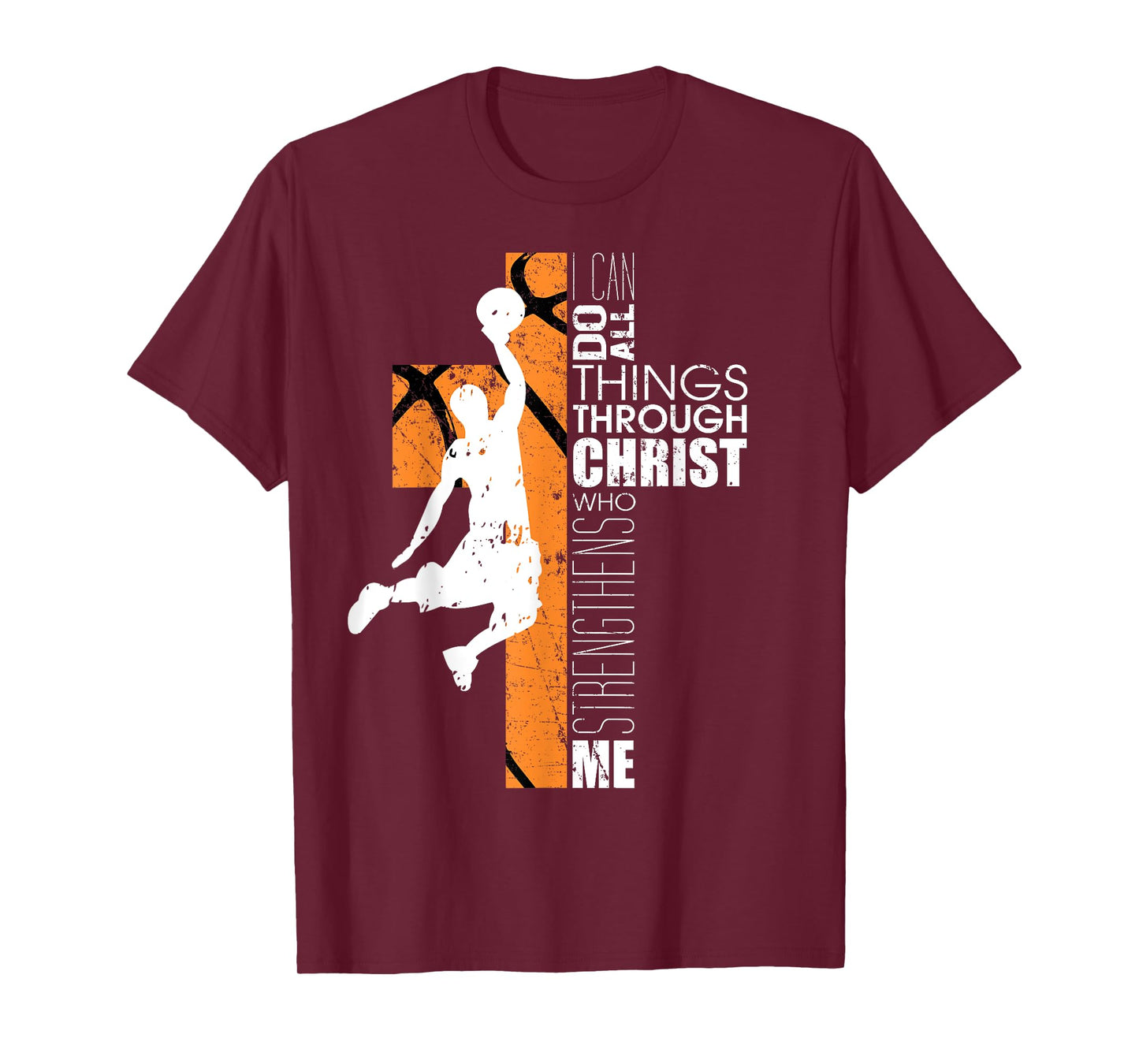 Christian Basketball Shirts Men Women Kids Cross Gifts Youth T-Shirt