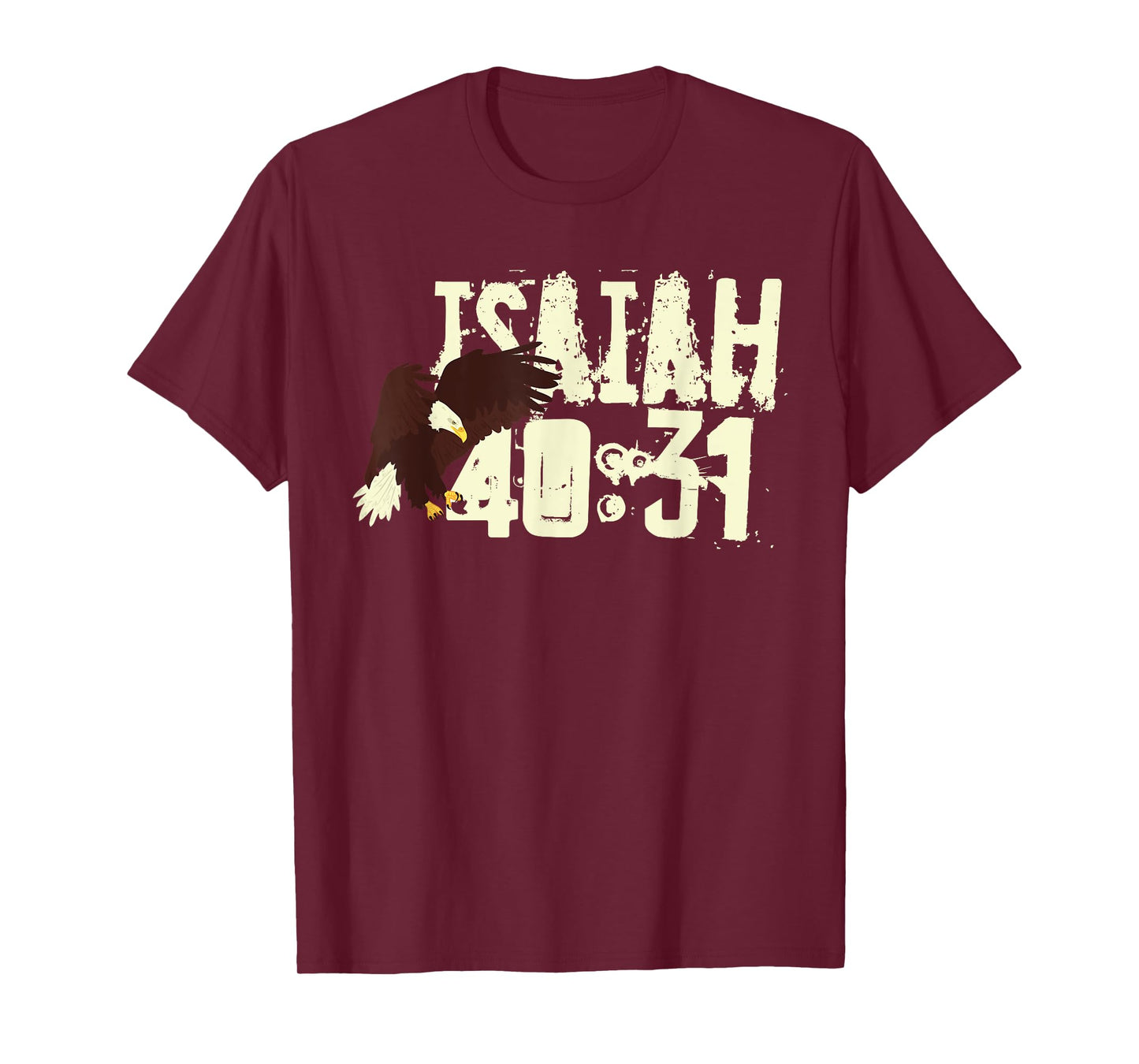Eagle - Christian Faith Bible Verse - Isaiah 40:31 Soaring T-Shirt