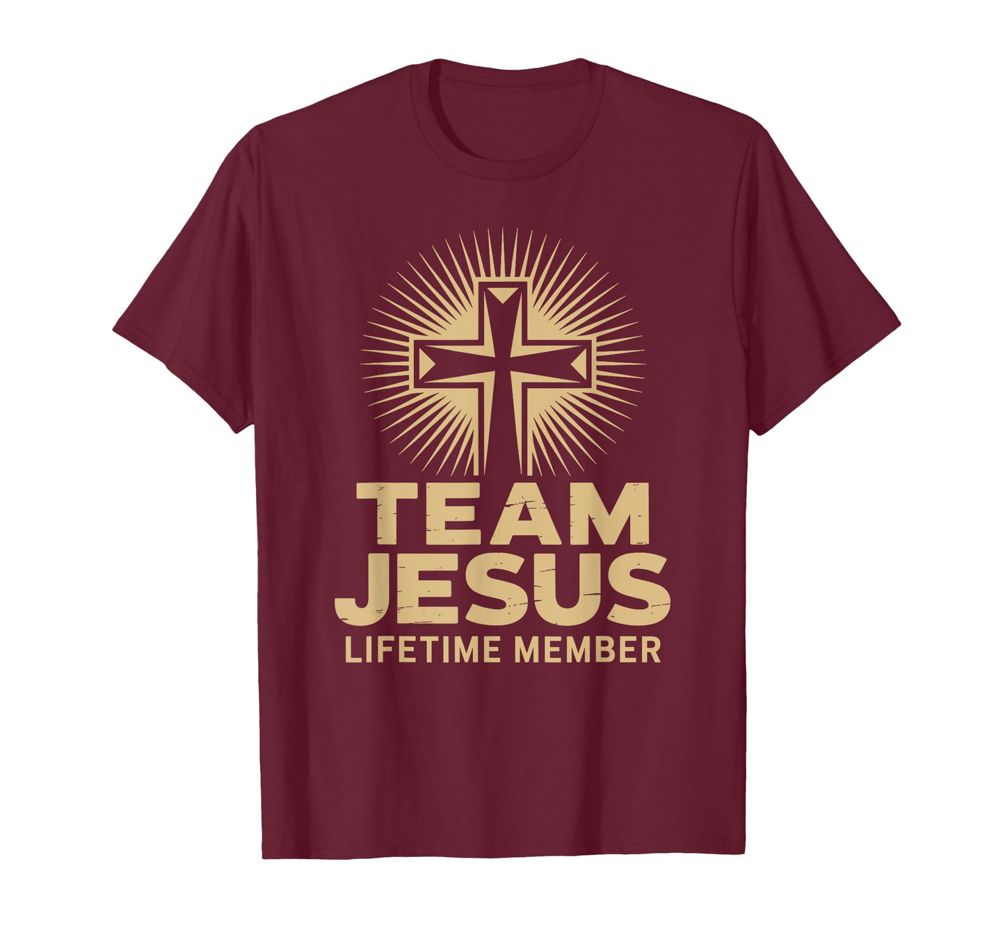 Team Jesus Lifetime Member Cross Belief Christians T-Shirt