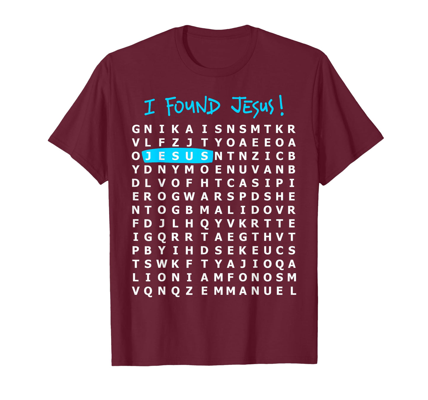 I Found Jesus Crossword Puzzle - Christian Shirt T-Shirt