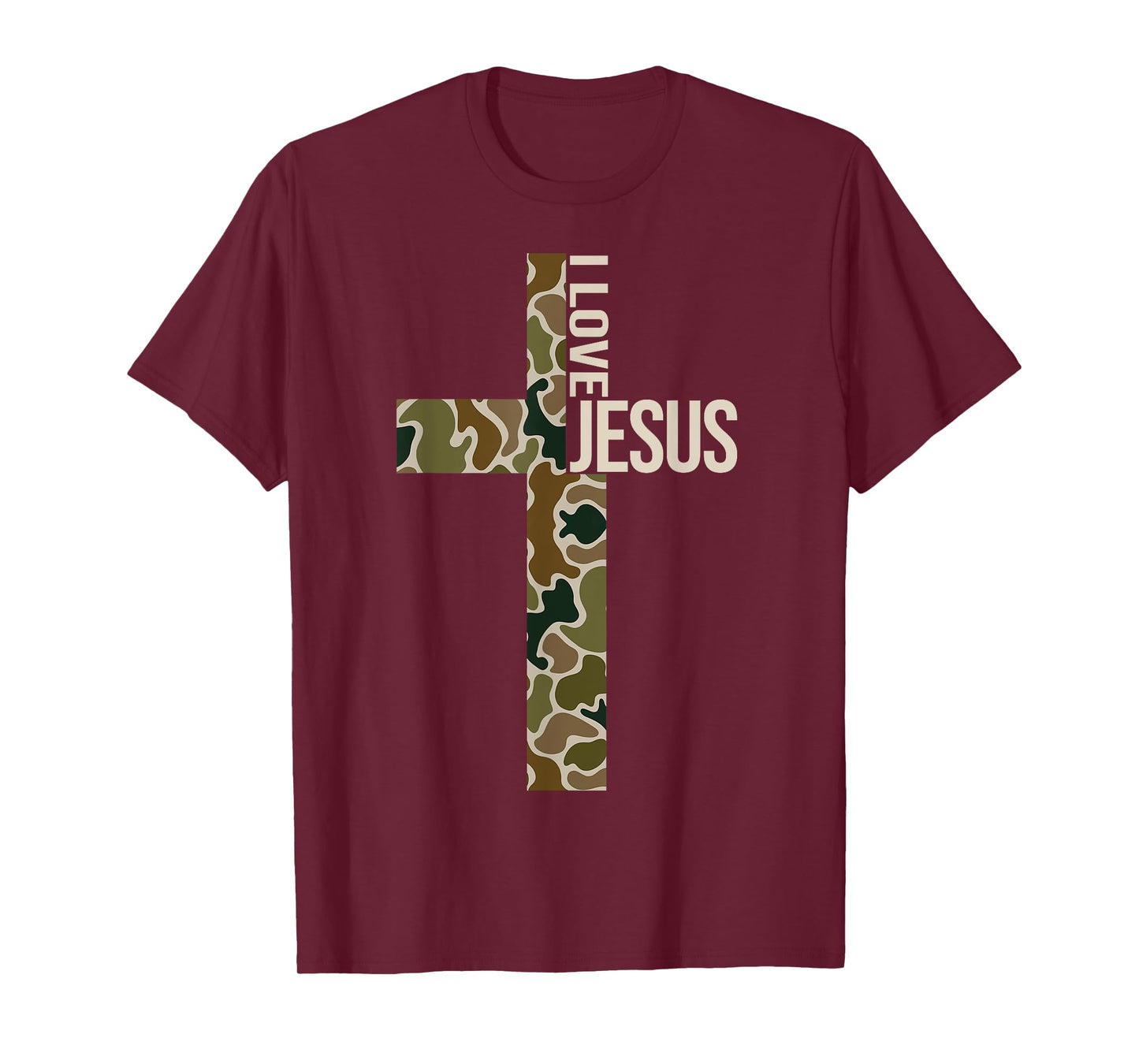 Jesus I Love Jesus Christian Cross God Faith Bible Pray T-Shirt