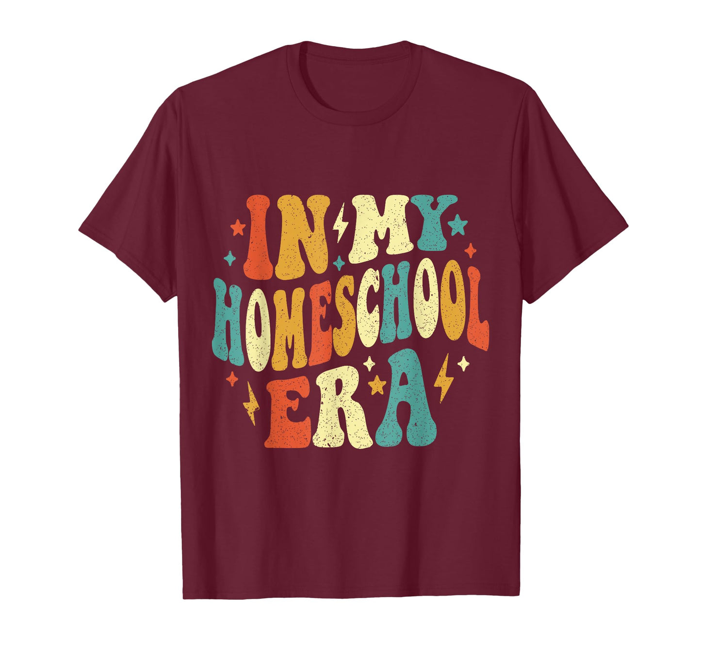 In My Homeschool Era Funny Homeschool Retro Vintage T-Shirt
