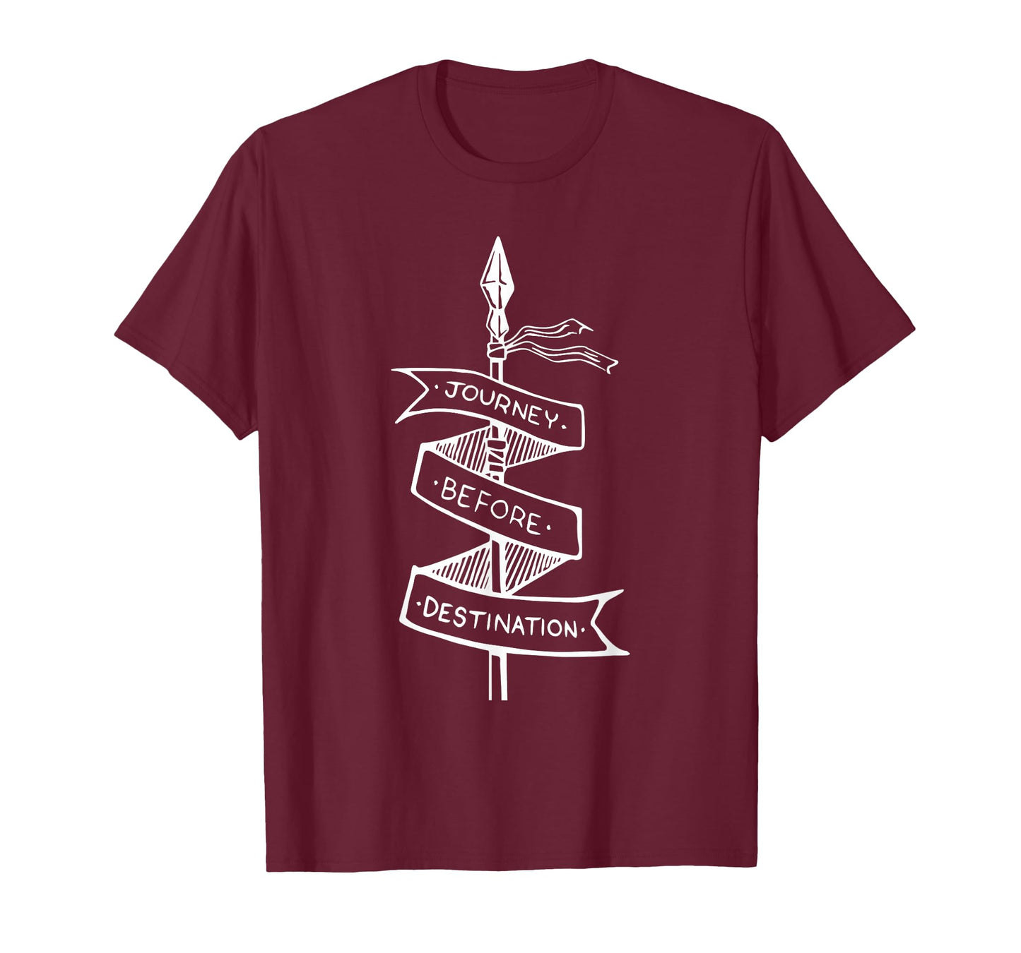 Vintage Quote Journey Before Destination Basic Stormlight T-Shirt