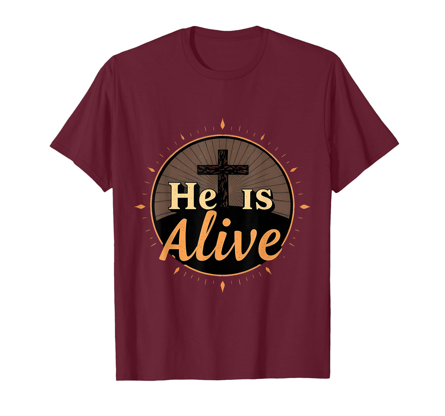 He Is Alive Happy Easter Day Jesus Christ Risen Resurrection T-Shirt