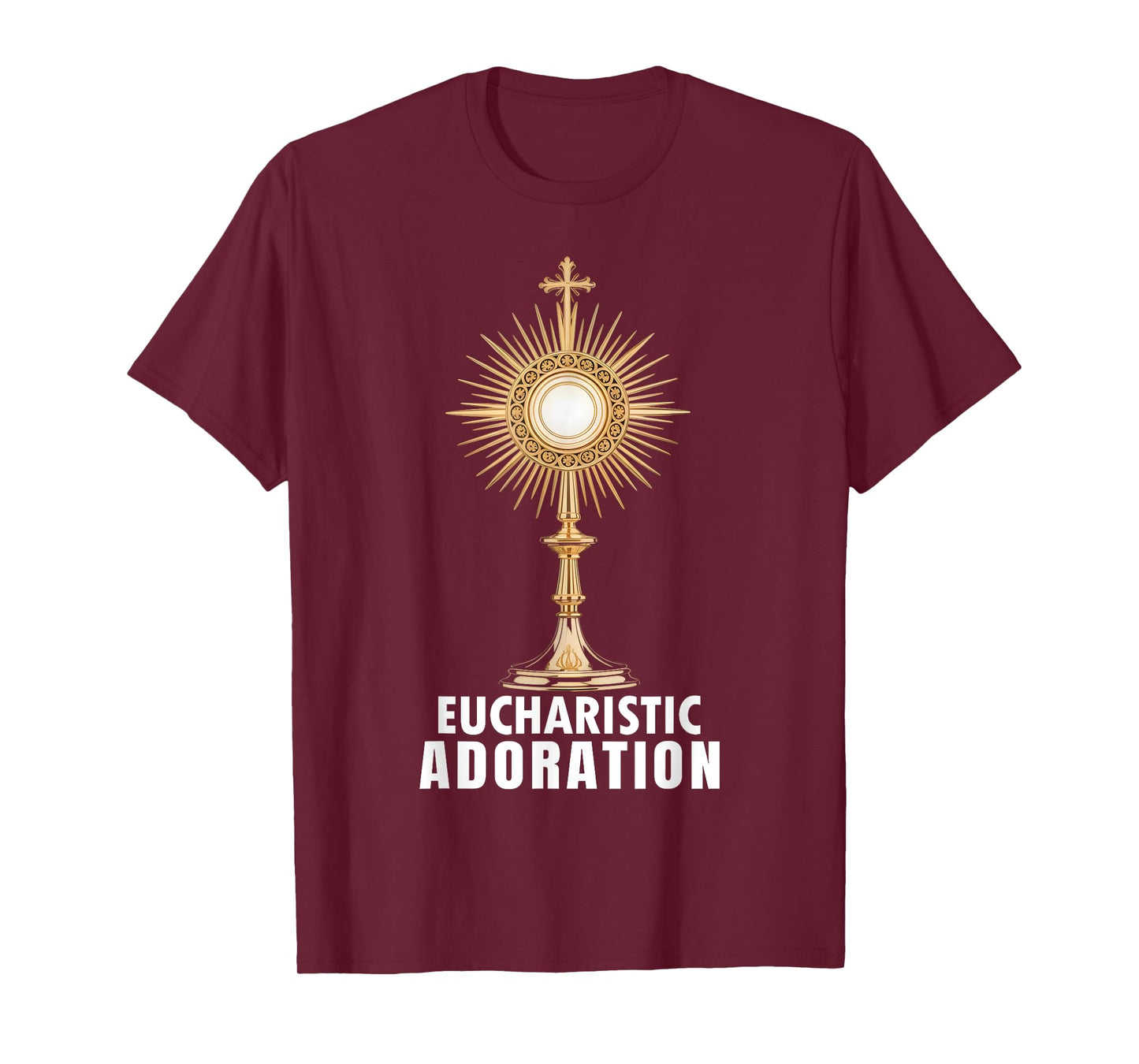 Eucharistic Adoration Holy Mass Catholic Art T-Shirt