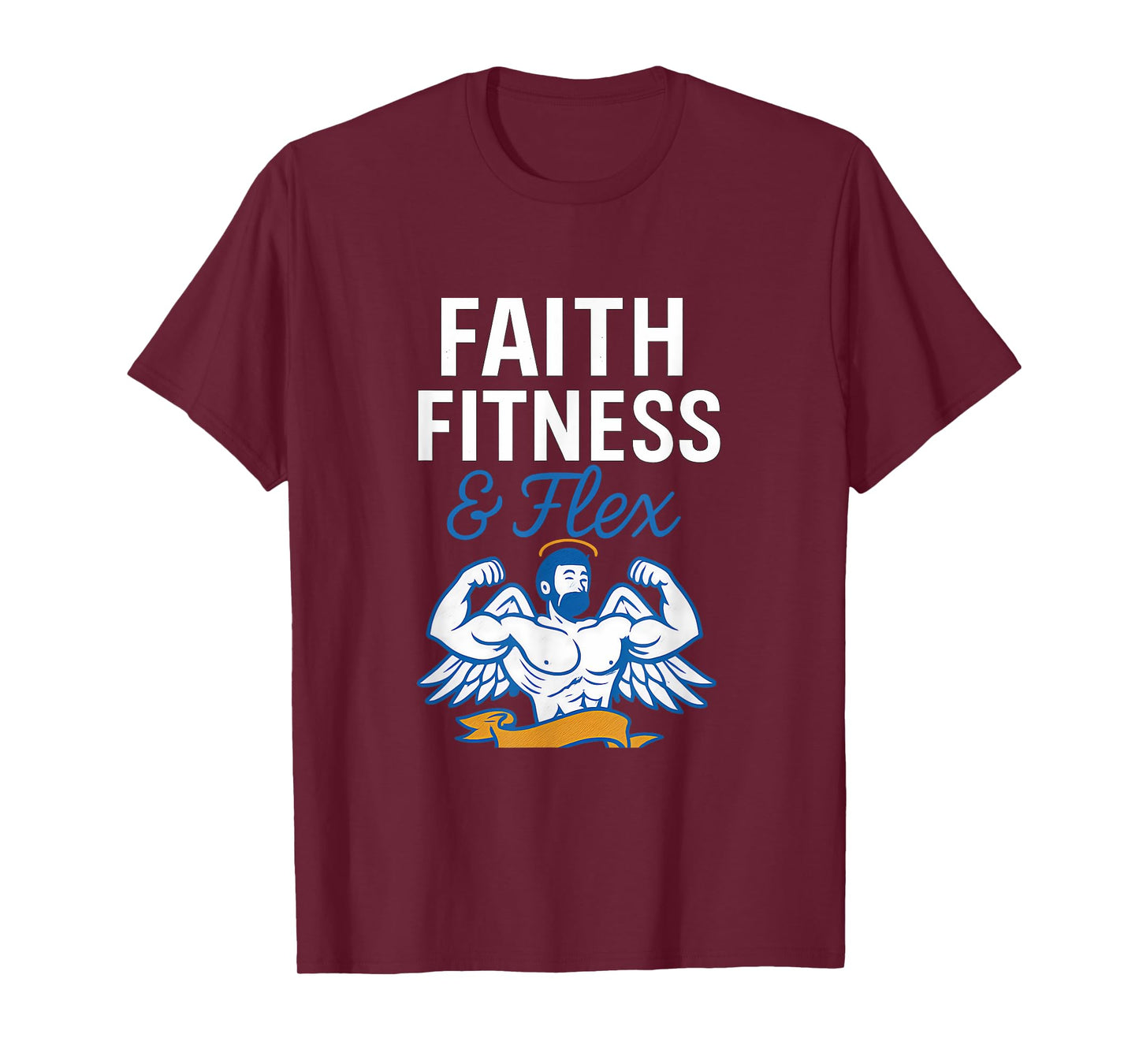 Faith Fitness & Flex Christian Gym Graphic T-Shirt