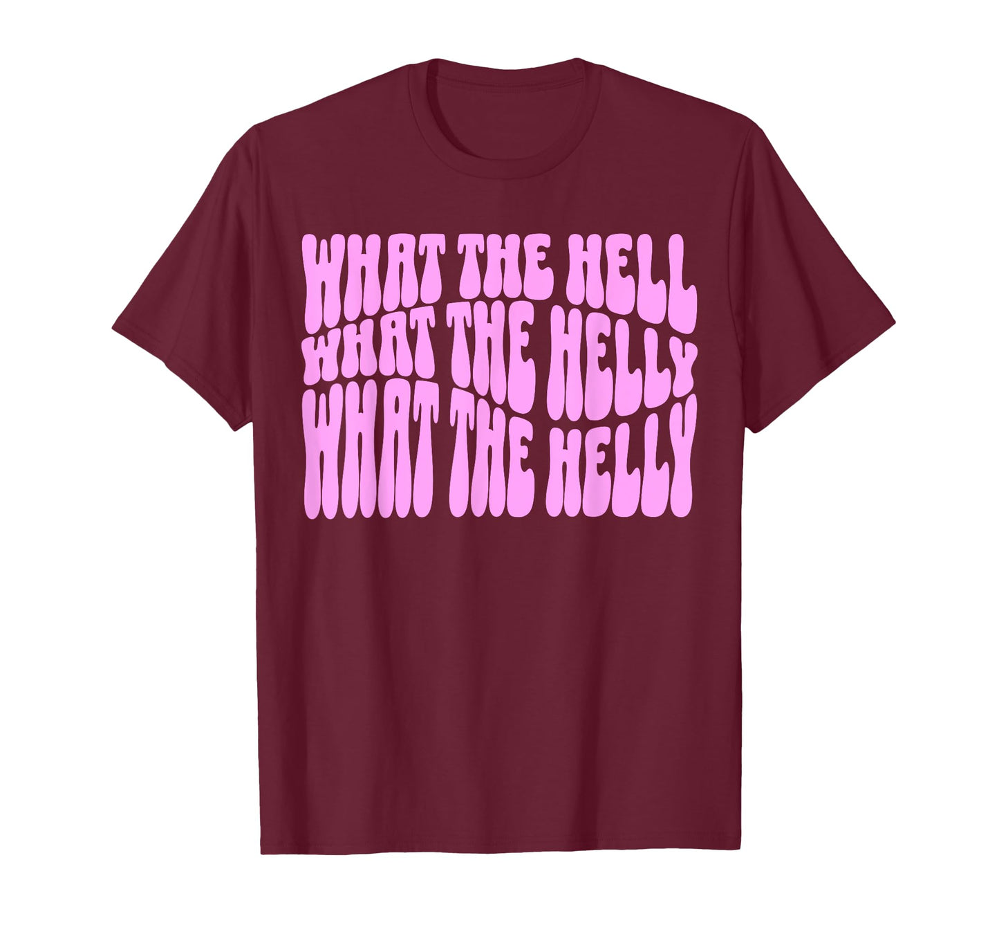 funny What The Helly What The Helly gen z brainrot meme pink T-Shirt