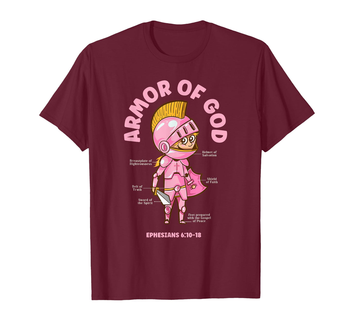 Full Armor of God - Christian Girls Edition T-Shirt