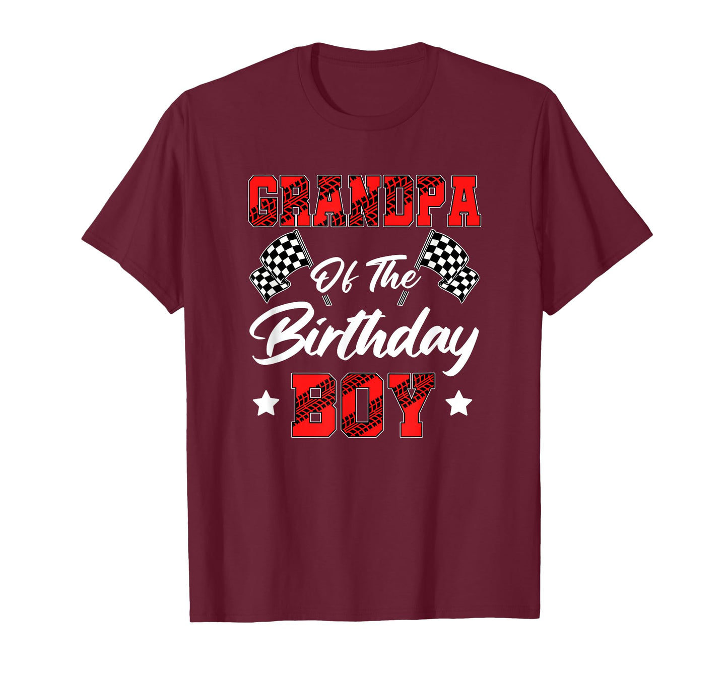 Race Car Grandpa Of The Birthday Boy Racing Family Pit Crew T-Shirt