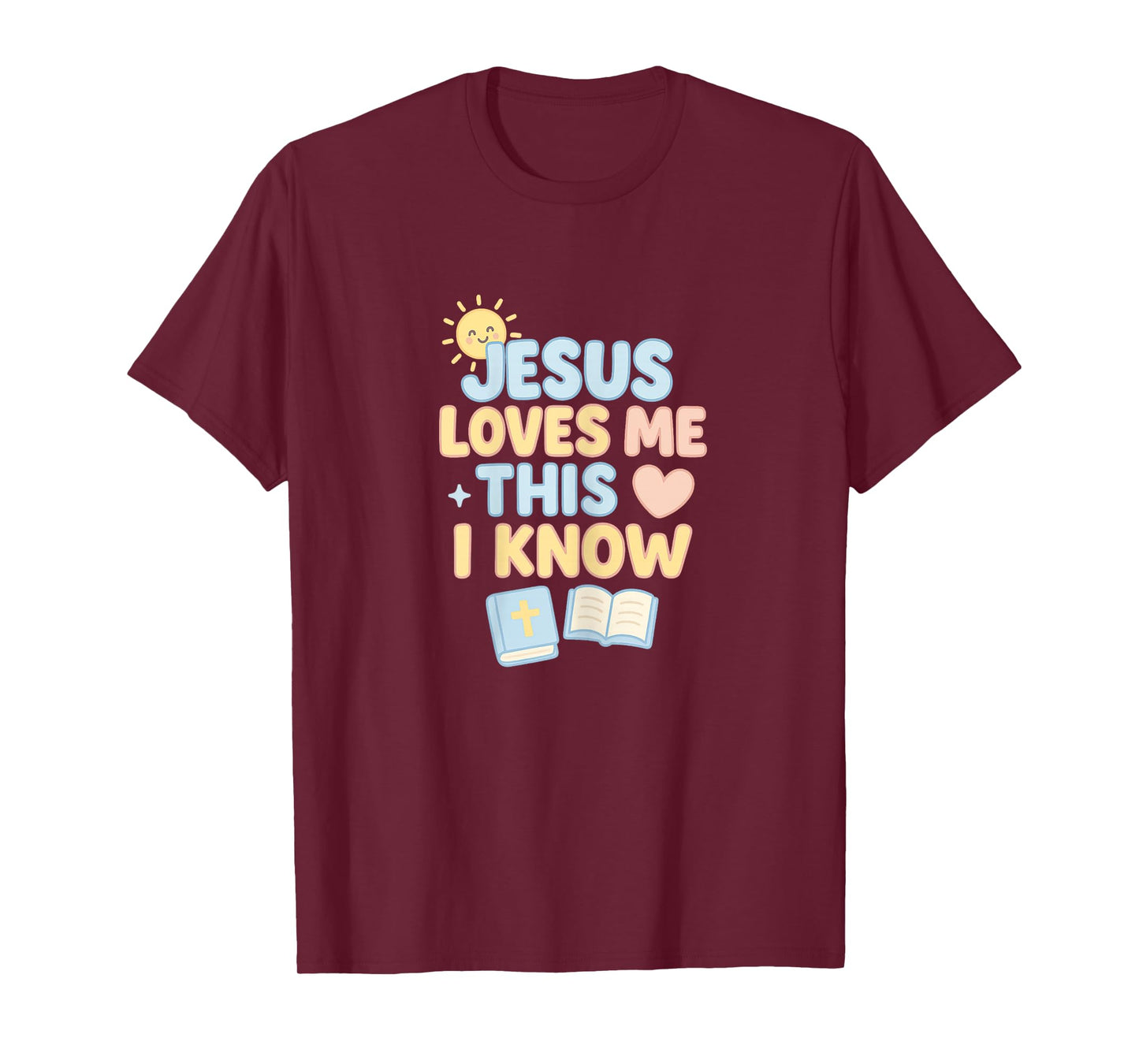 Jesus Loves Me This I Know, cute Christian Kids clothing T-Shirt
