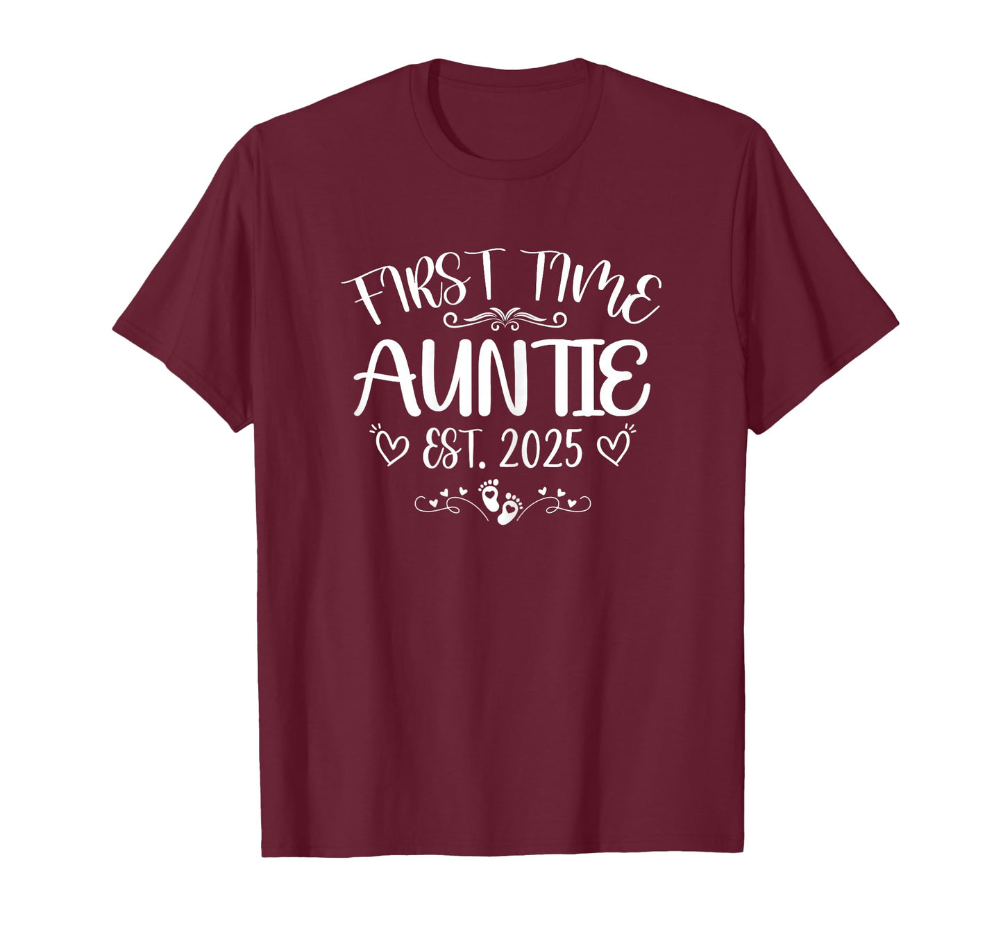 Womens First time Auntie Est 2025 Soon To Be Mom Mother's day T-Shirt