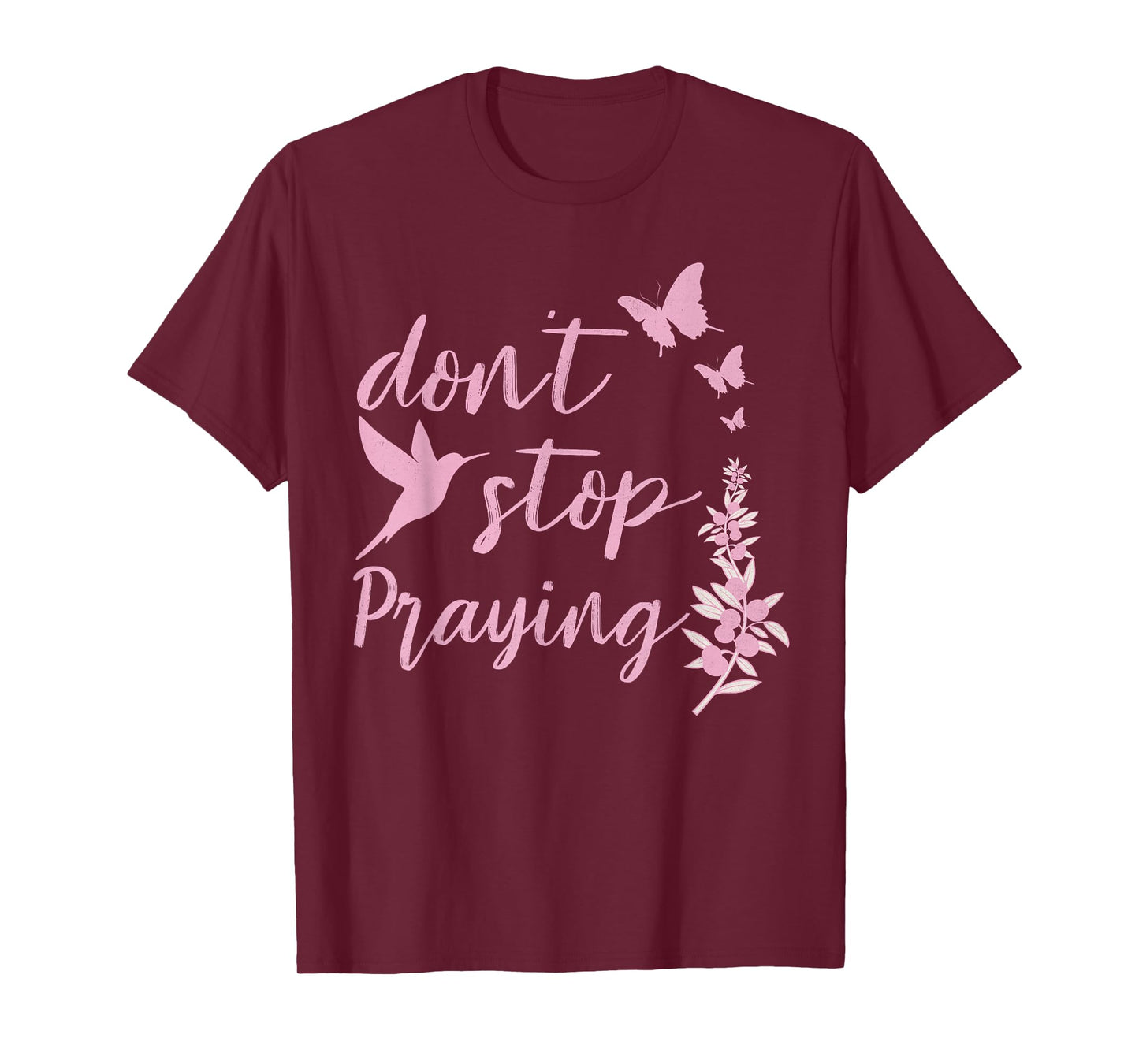 Christians Worship, Don't Stop Praying Retro Tee T-Shirt