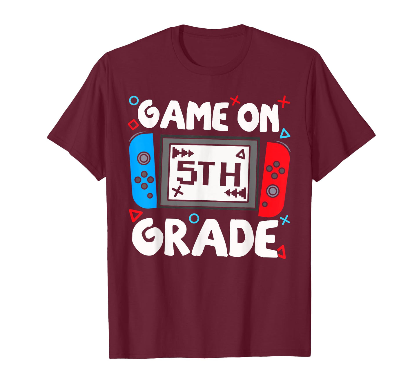 Funny Gamer Game On 5th Grade Back To School Kids Boys T-Shirt