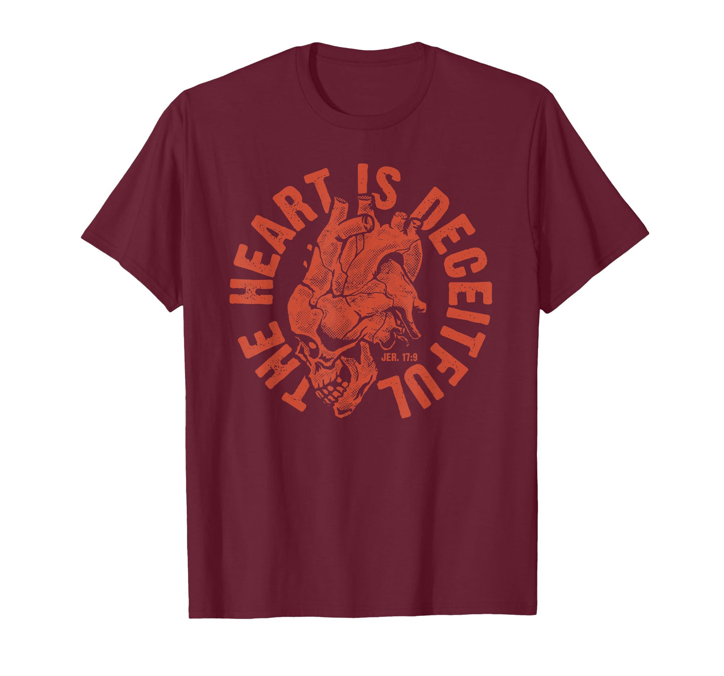 Deceitful Heart Jeremiah 17:9 Bible Verse T-Shirt