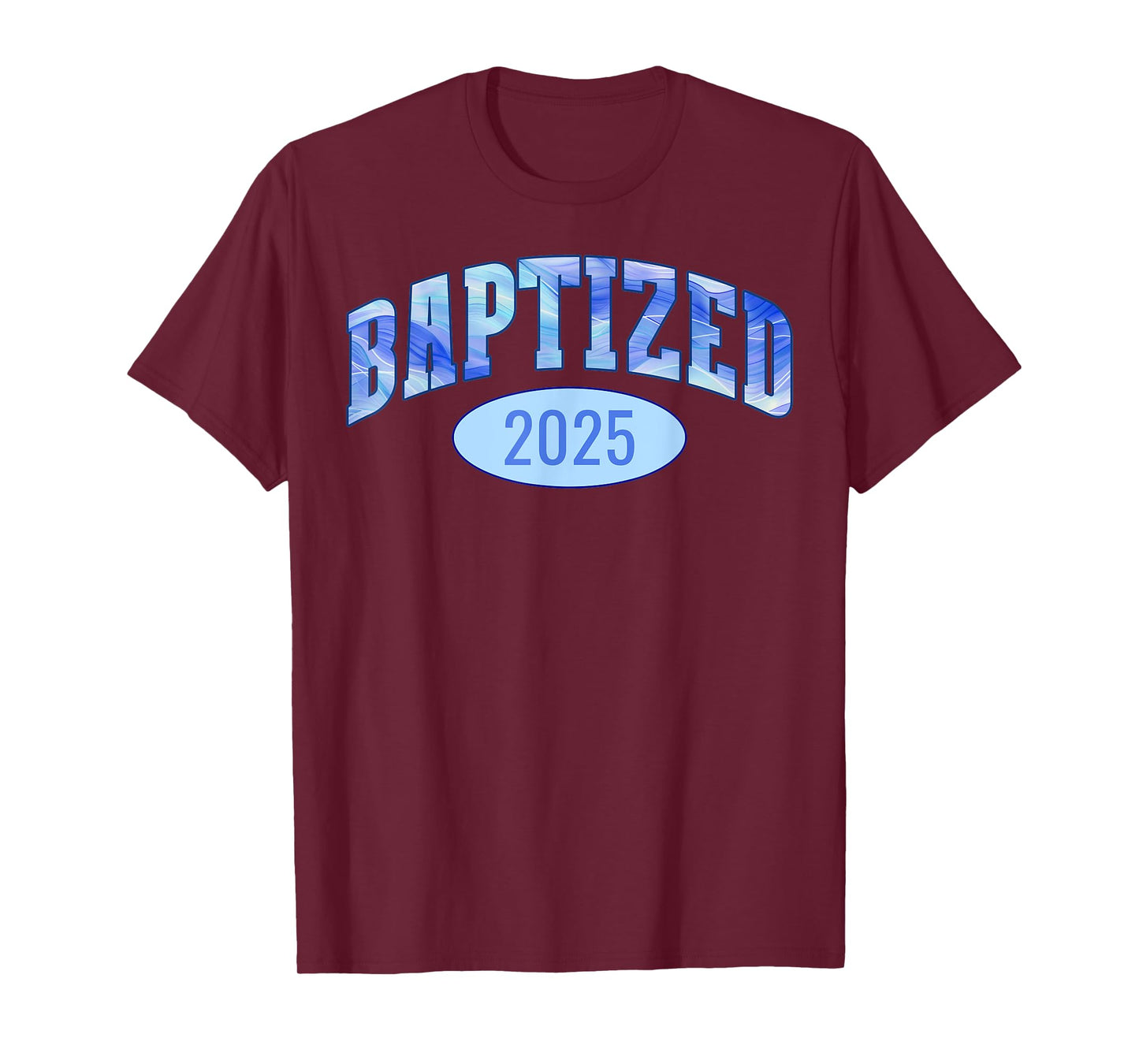Baptized 2025 Sports Aesthetic Christian Baptism T-Shirt
