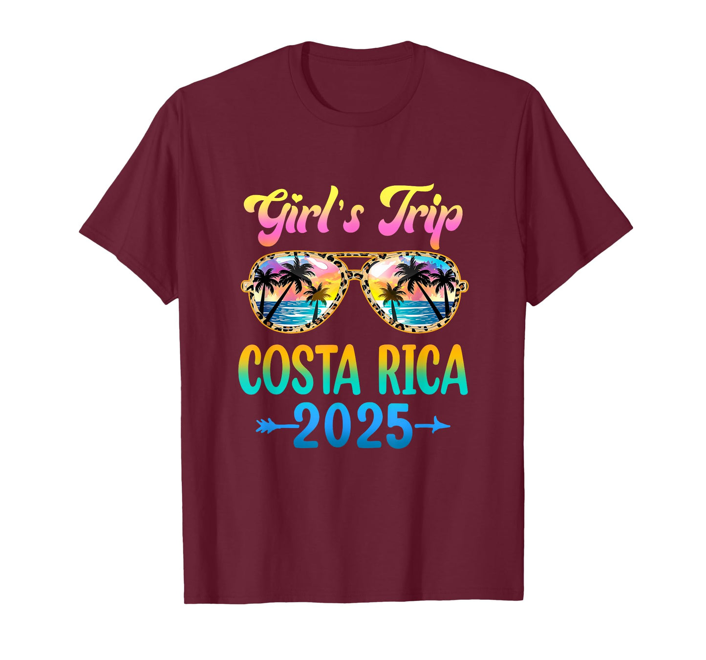 Girl's Trip Costa Rica 2025 Summer Vacation Sunglasses T-Shirt