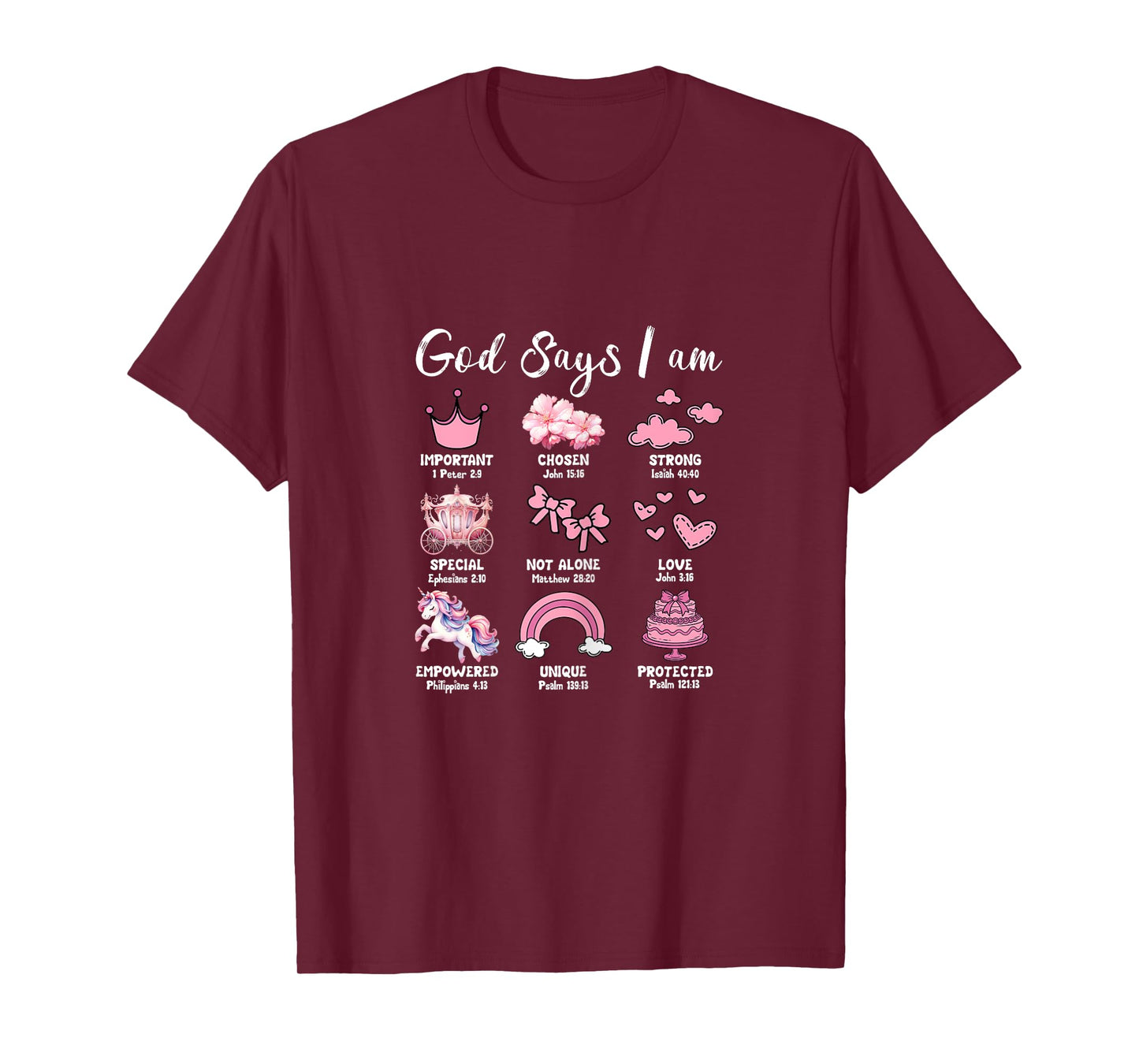 Faith Religious God Says I Am Cute Aesthetic T-Shirt