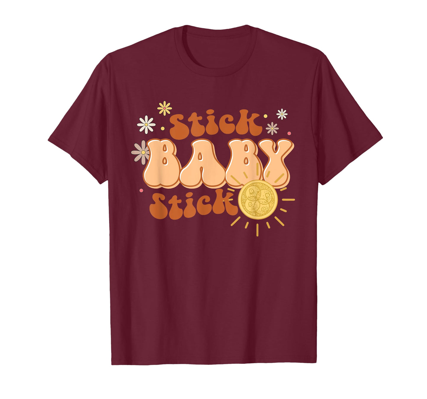 Retro Stick Baby Stick Funny IVF Transfer Day IVF Couple T-Shirt