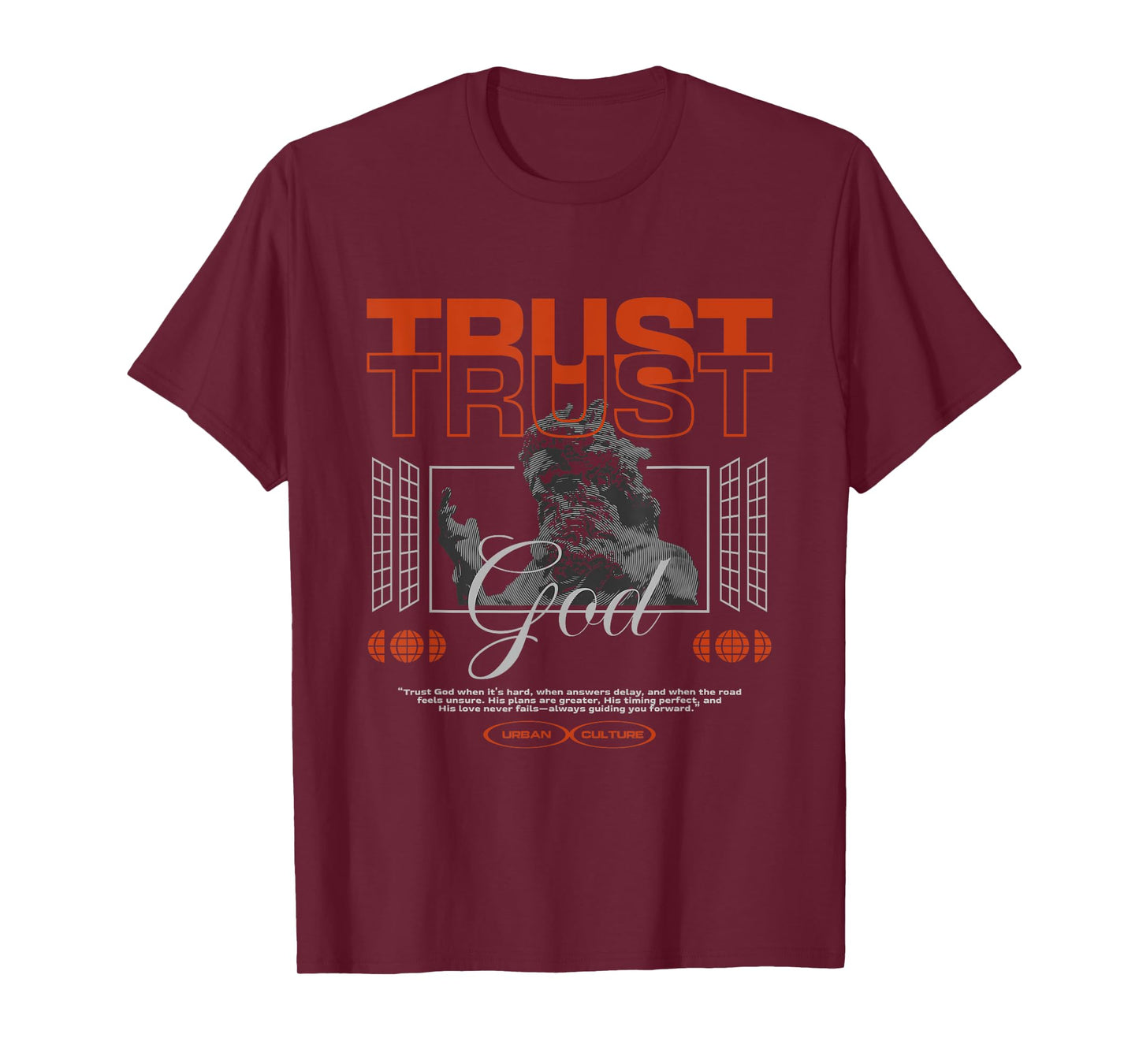 Trust God | Faith Over Uncertainty Statement T-Shirt