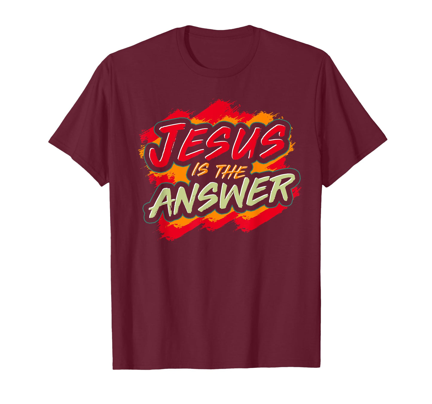 Christianity Religion Devotee Jesus Is The Answer Jesus T-Shirt