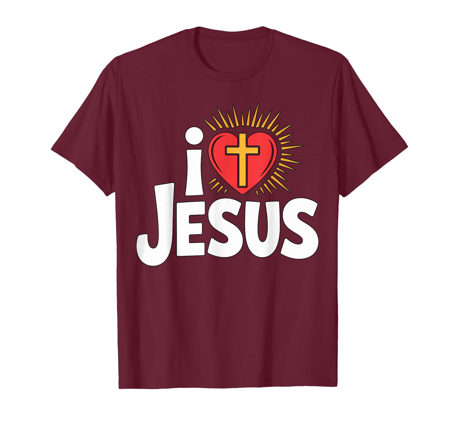 I Love Jesus Christian Faith T-Shirt