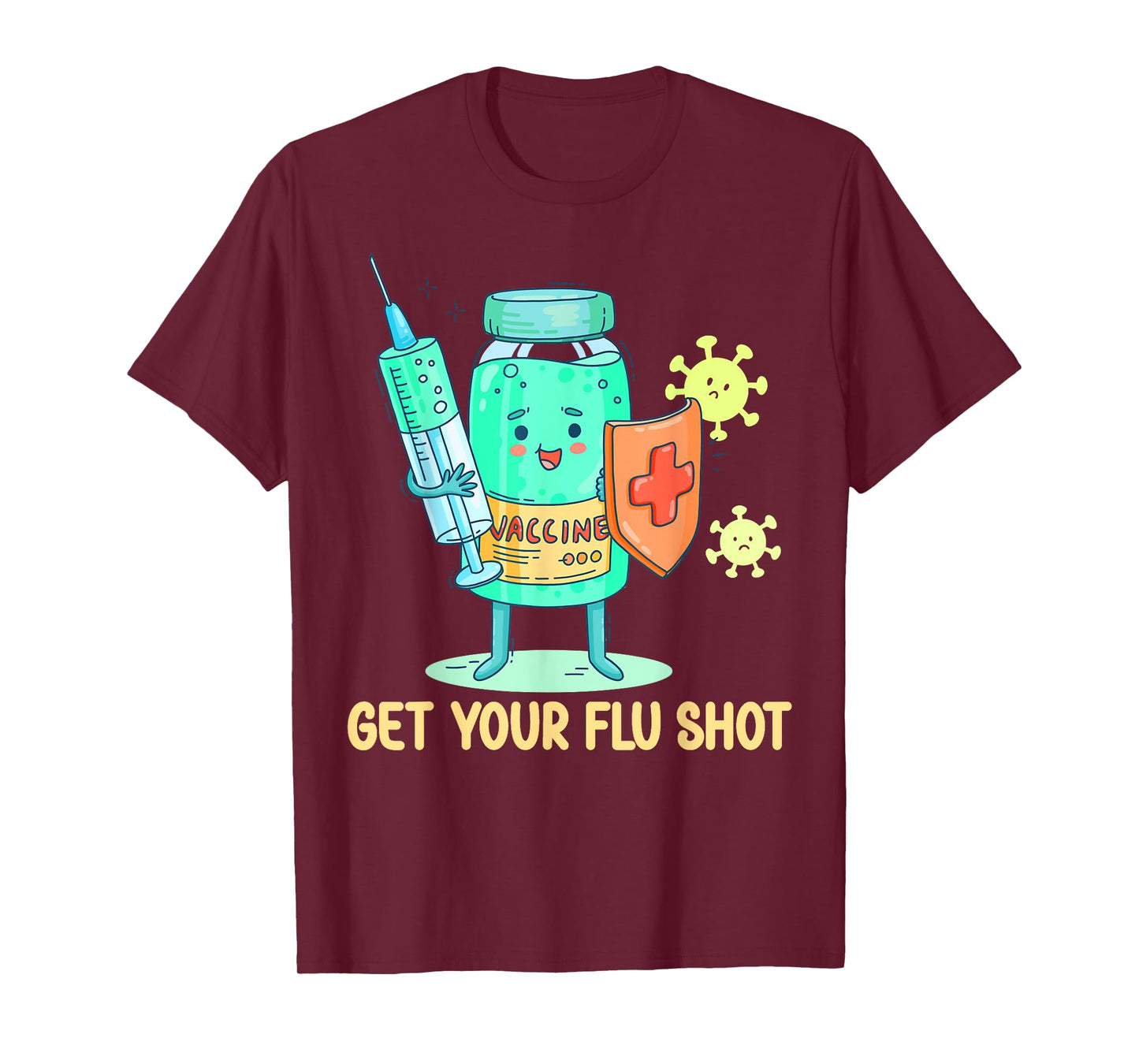 flu shot nurse medical assistant nursing flu cold season cna T-Shirt