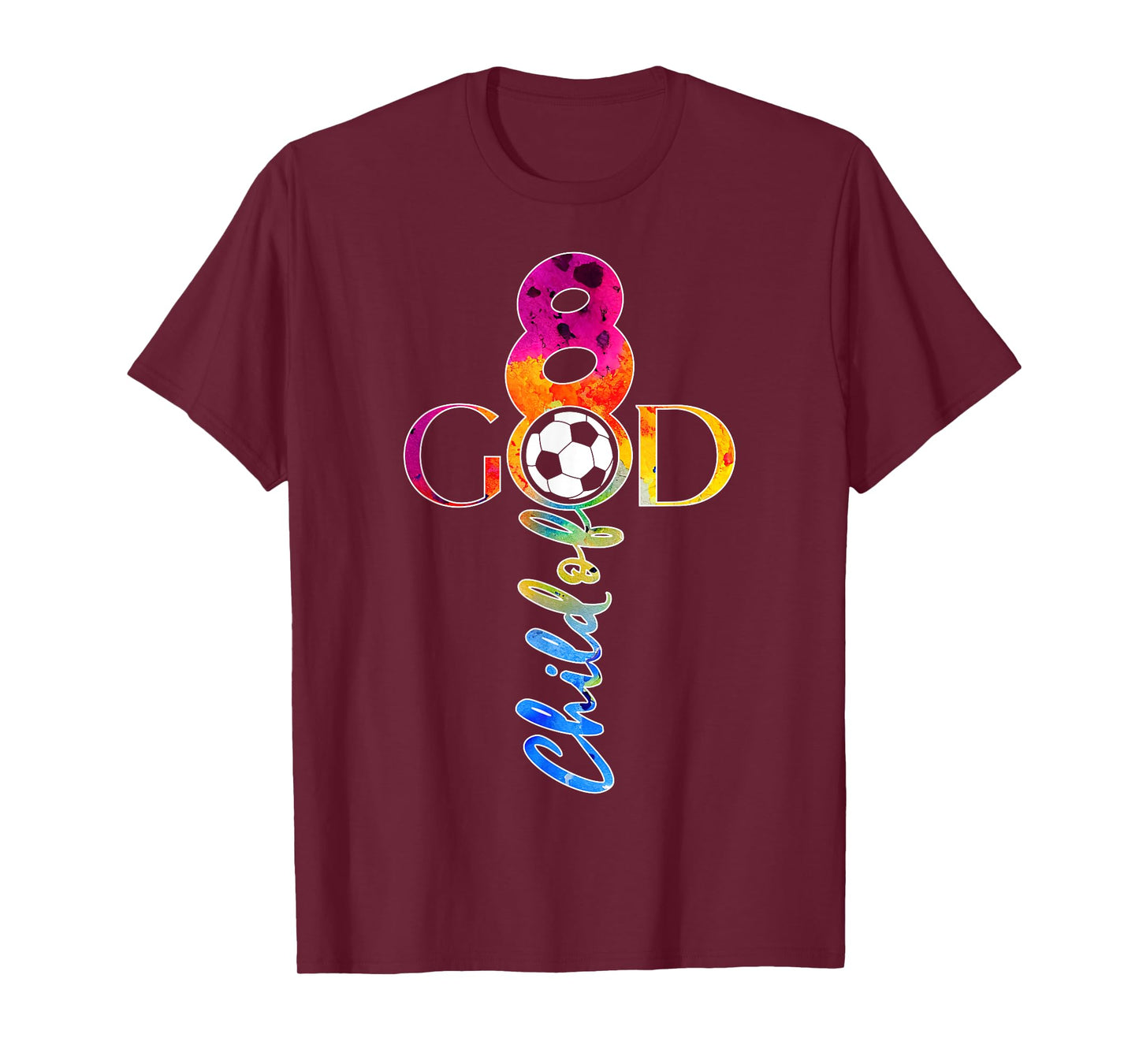 JESUS 8 YEARS CHILD OF GOD SOCCER 8TH BIRTHDAY T-Shirt