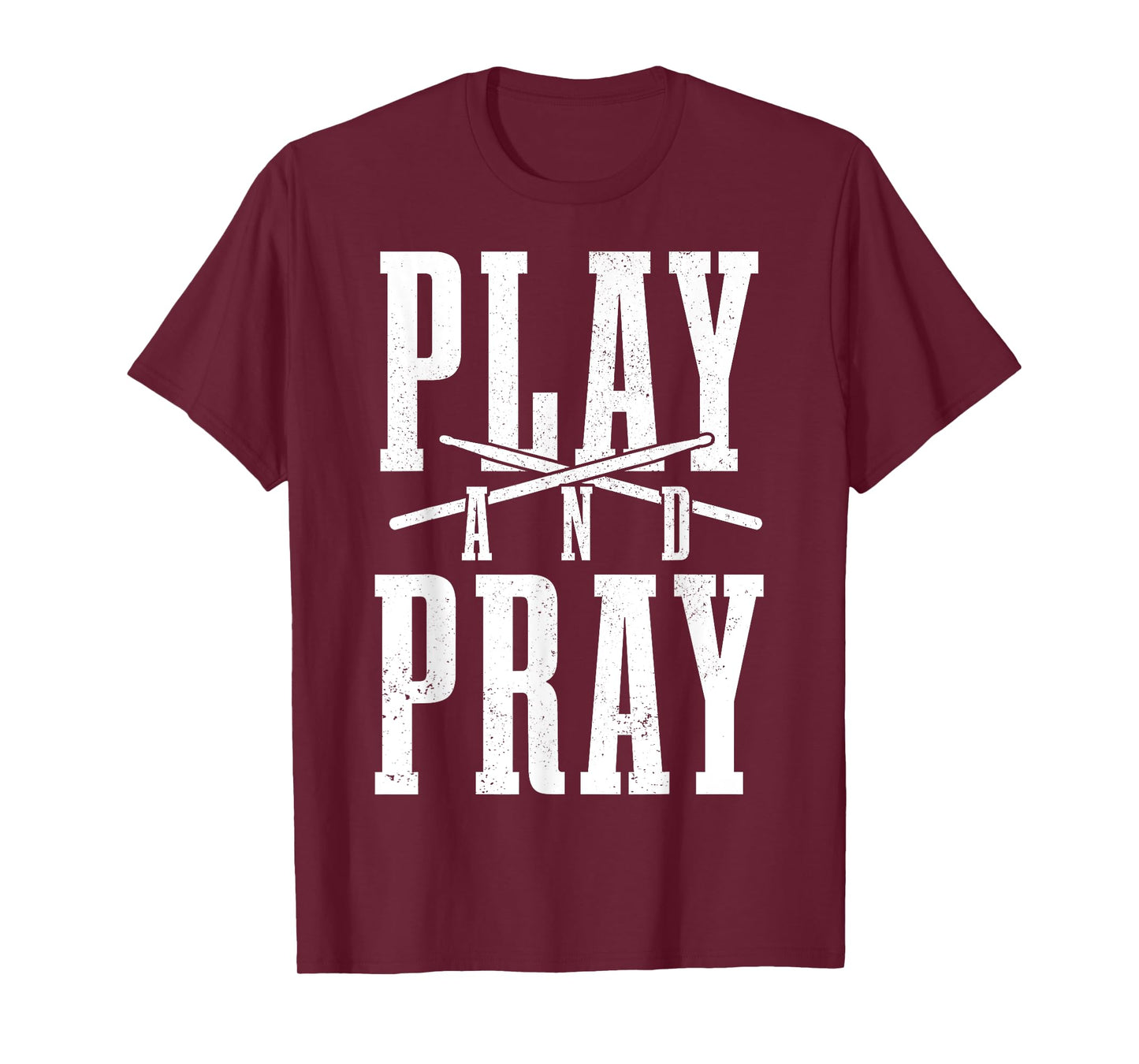 Christian Drummer Play & Pray Drumming Drums T-Shirt