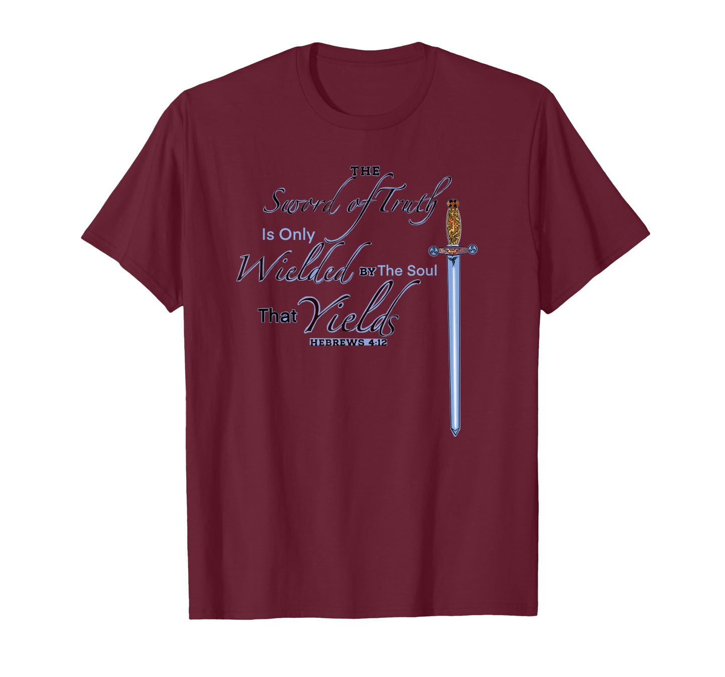 Vintage Sword Of Truth Faith Bible Quotes Jesus T-Shirt