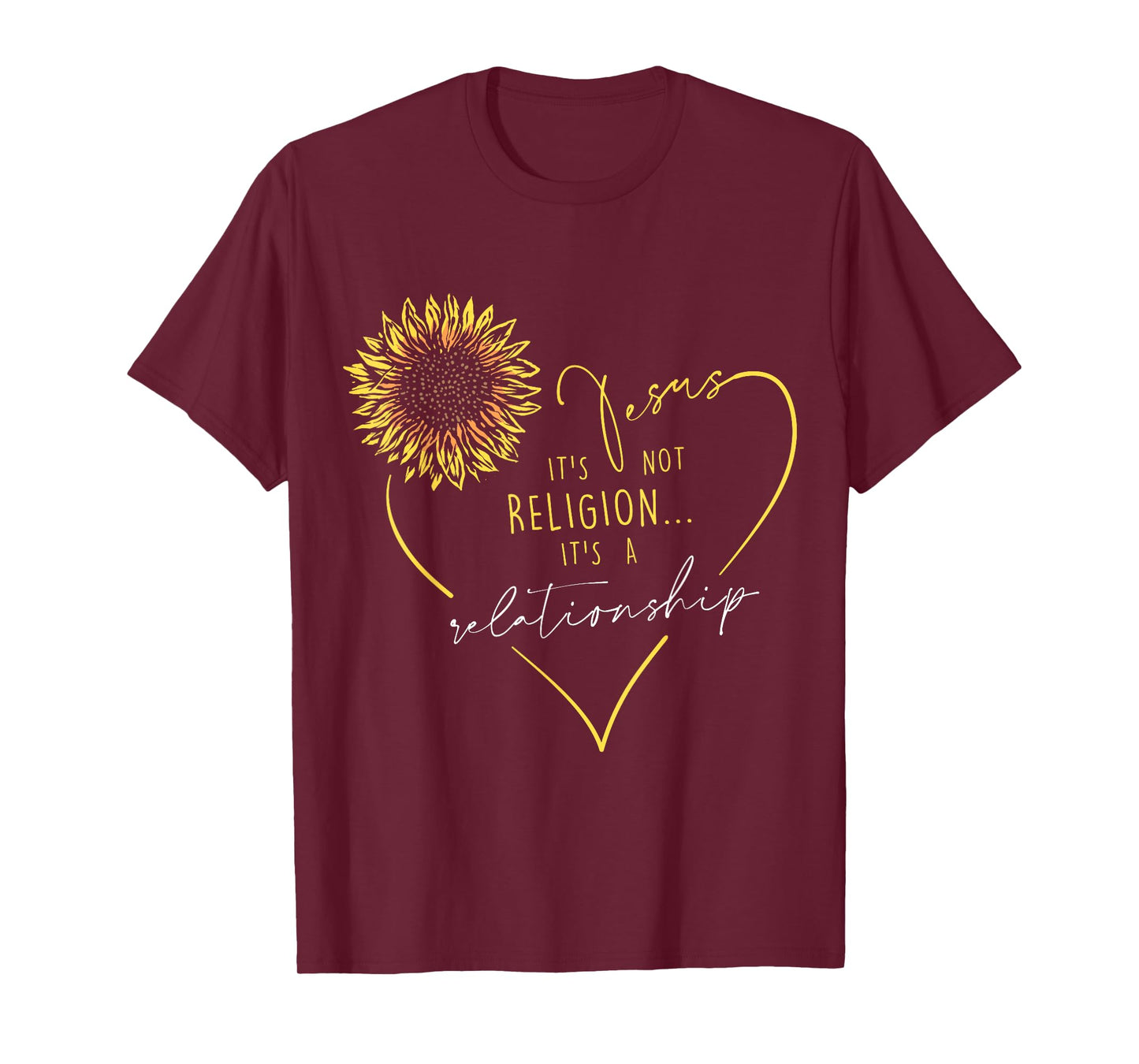 Jesus Its not Religion its a realtionship - Christian Women T-Shirt
