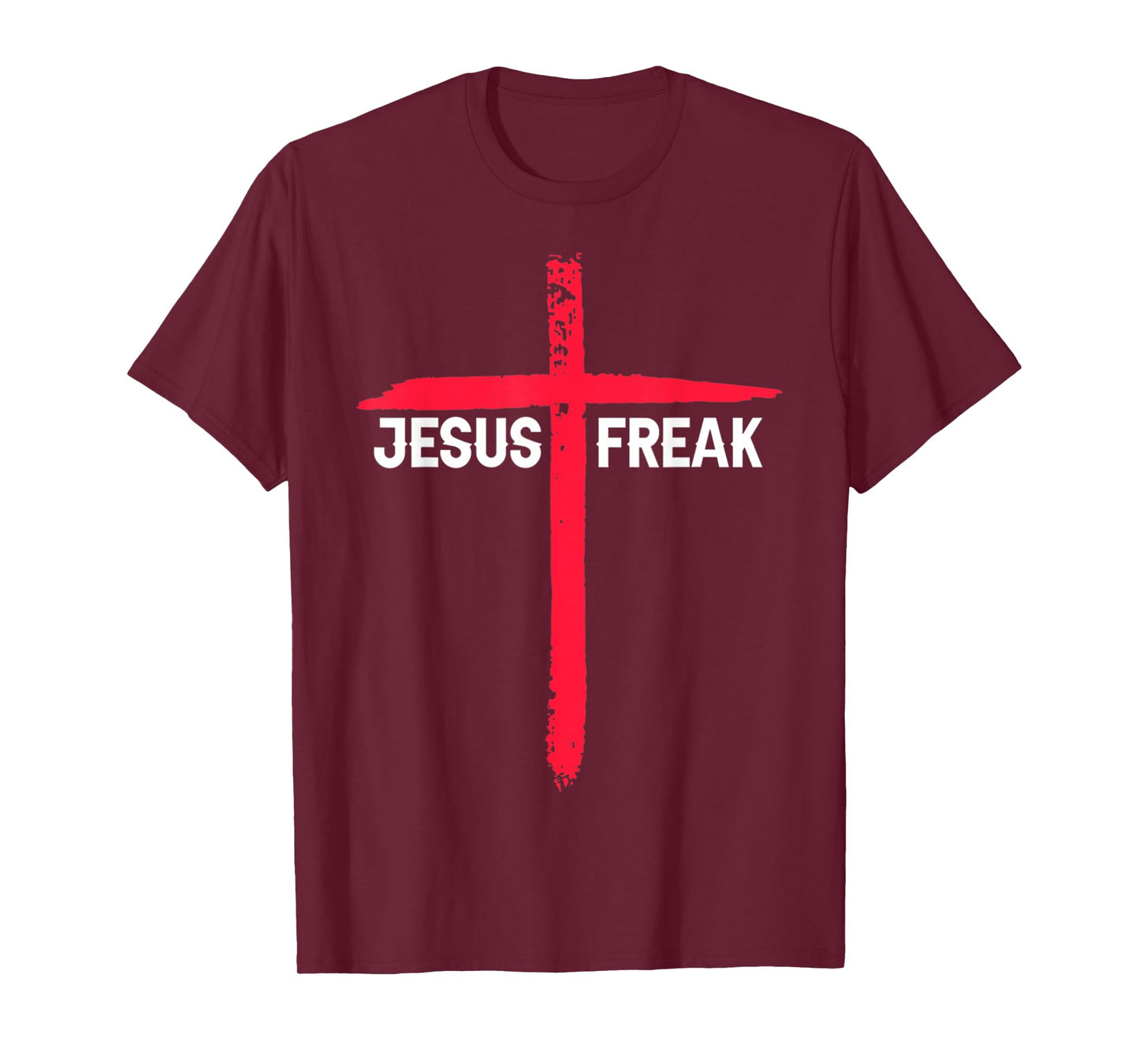 Vintage Jesus Freak Christian Religious Faith Cross Design T-Shirt