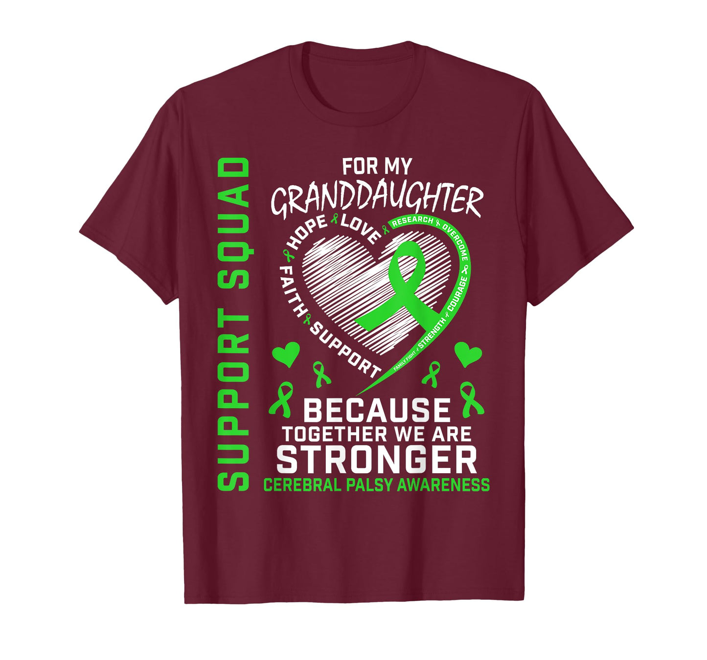 Granddaughter Cerebral Palsy Awareness Products Family CP T-Shirt