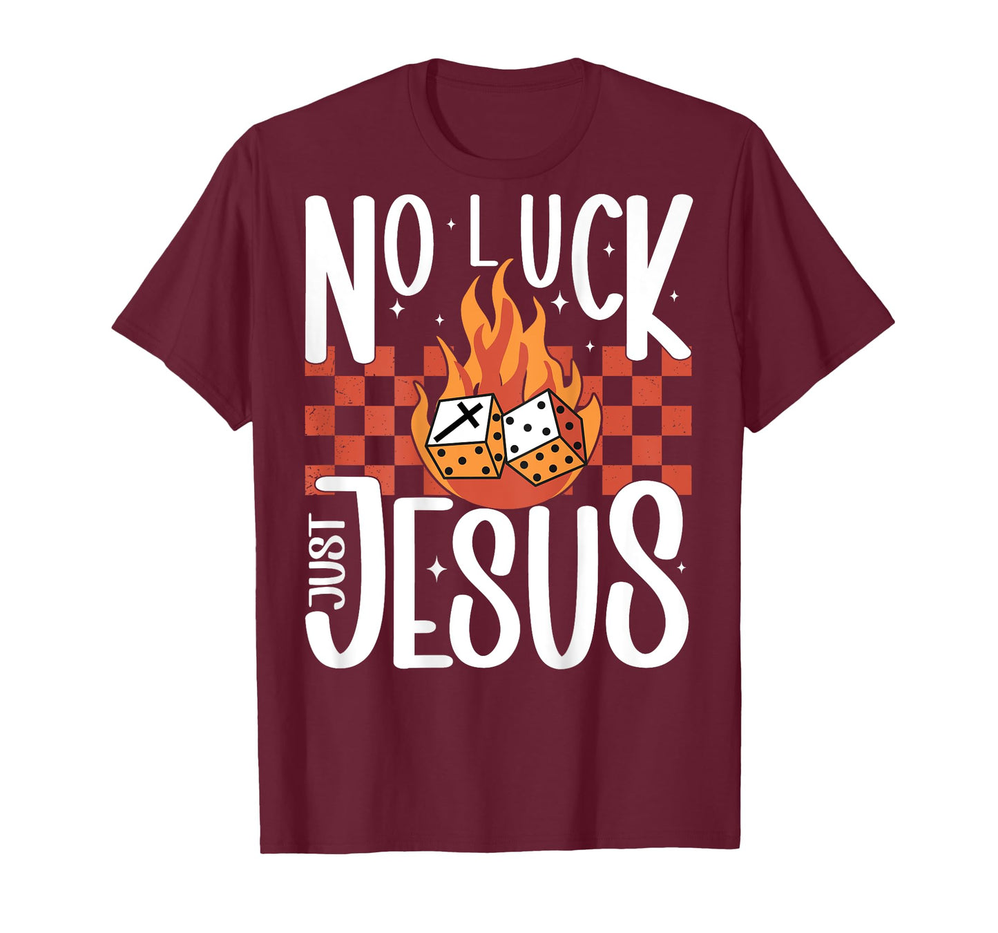 Vegas Trip No Luck Just Jesus Christian Slots Dice Poker Win T-Shirt